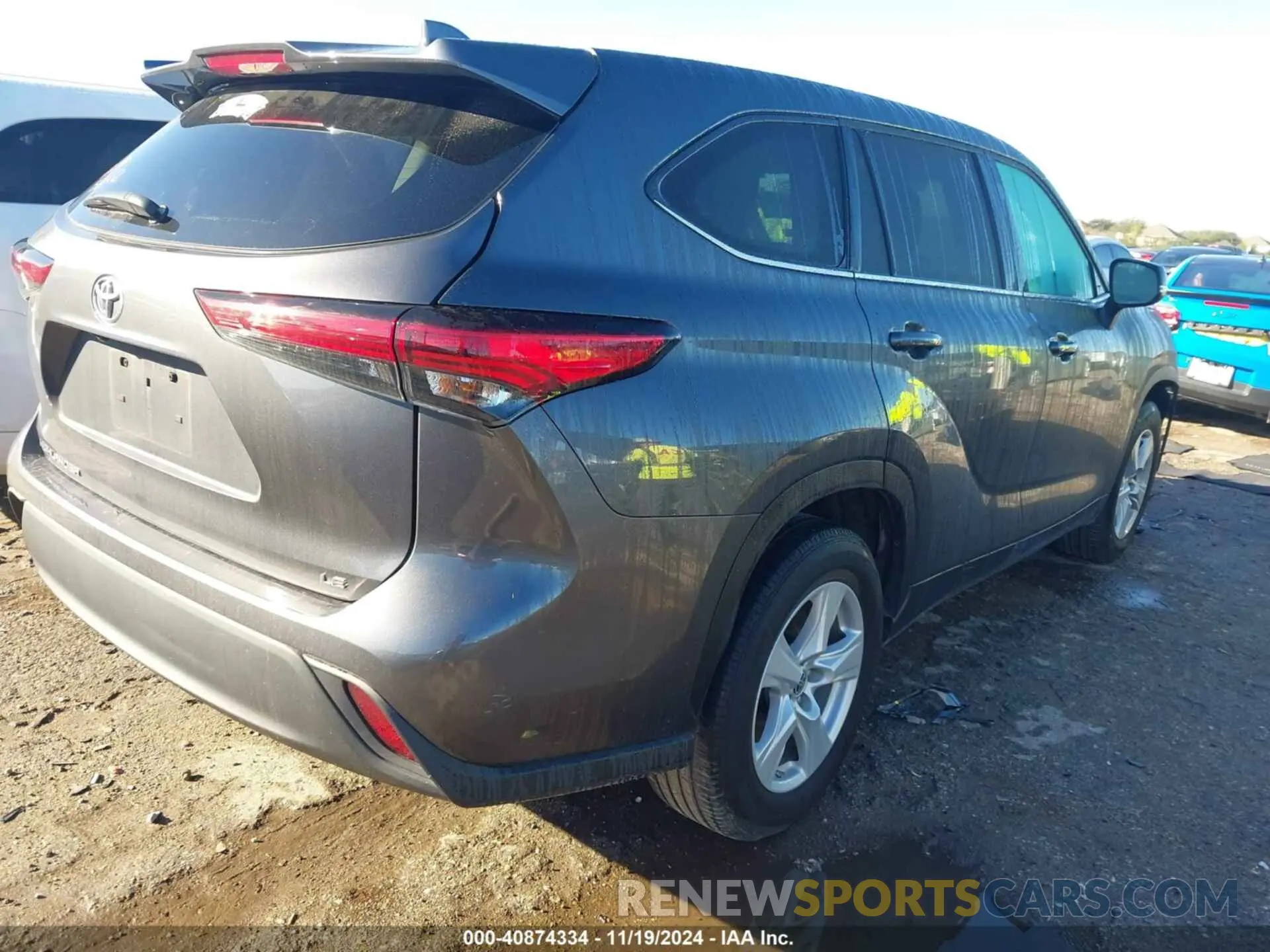 4 Фотография поврежденного автомобиля 5TDZZRAHXMS517086 TOYOTA HIGHLANDER 2021