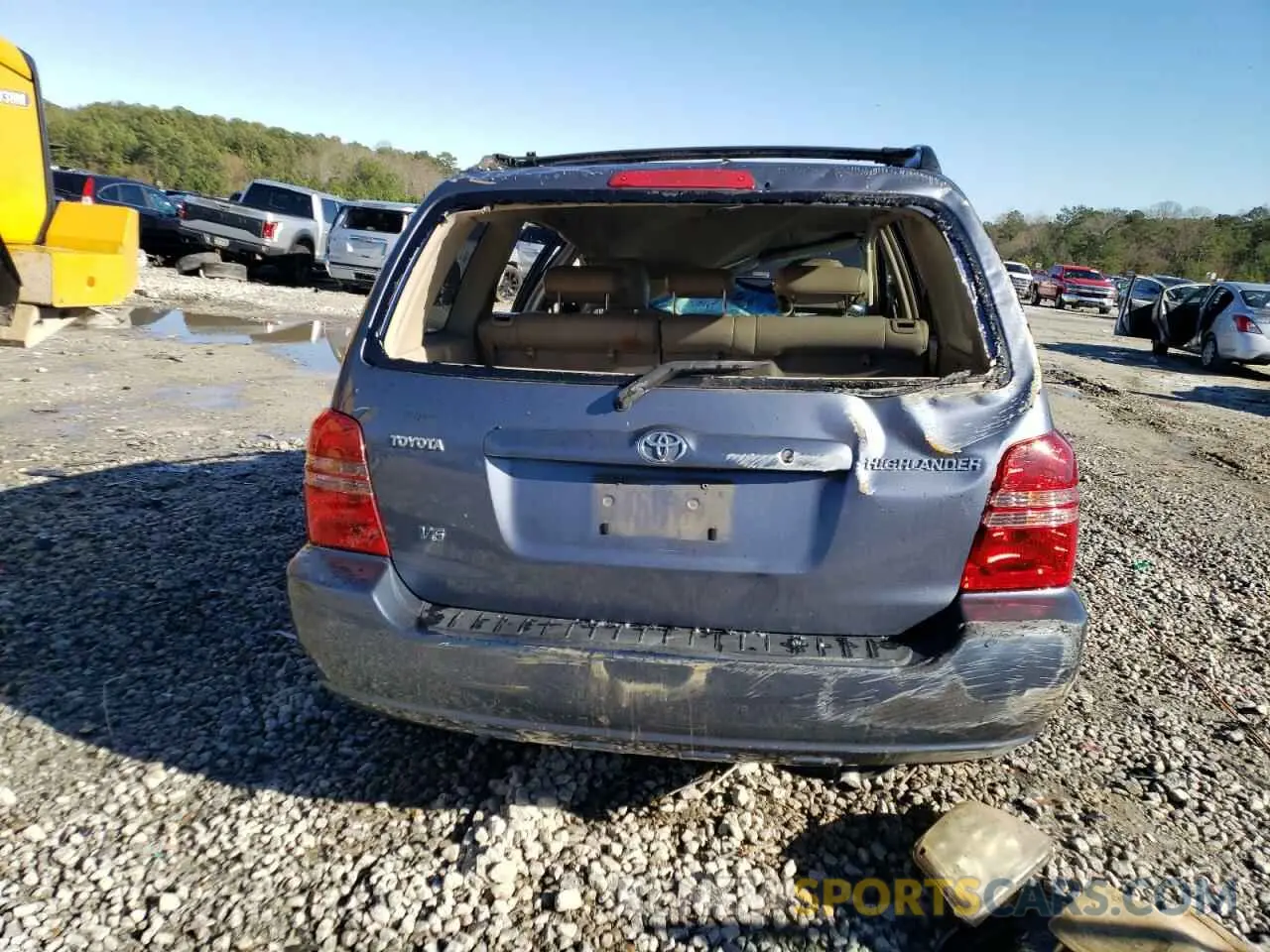 6 Фотография поврежденного автомобиля JTEGF21AX30094498 TOYOTA HIGHLANDER 2021