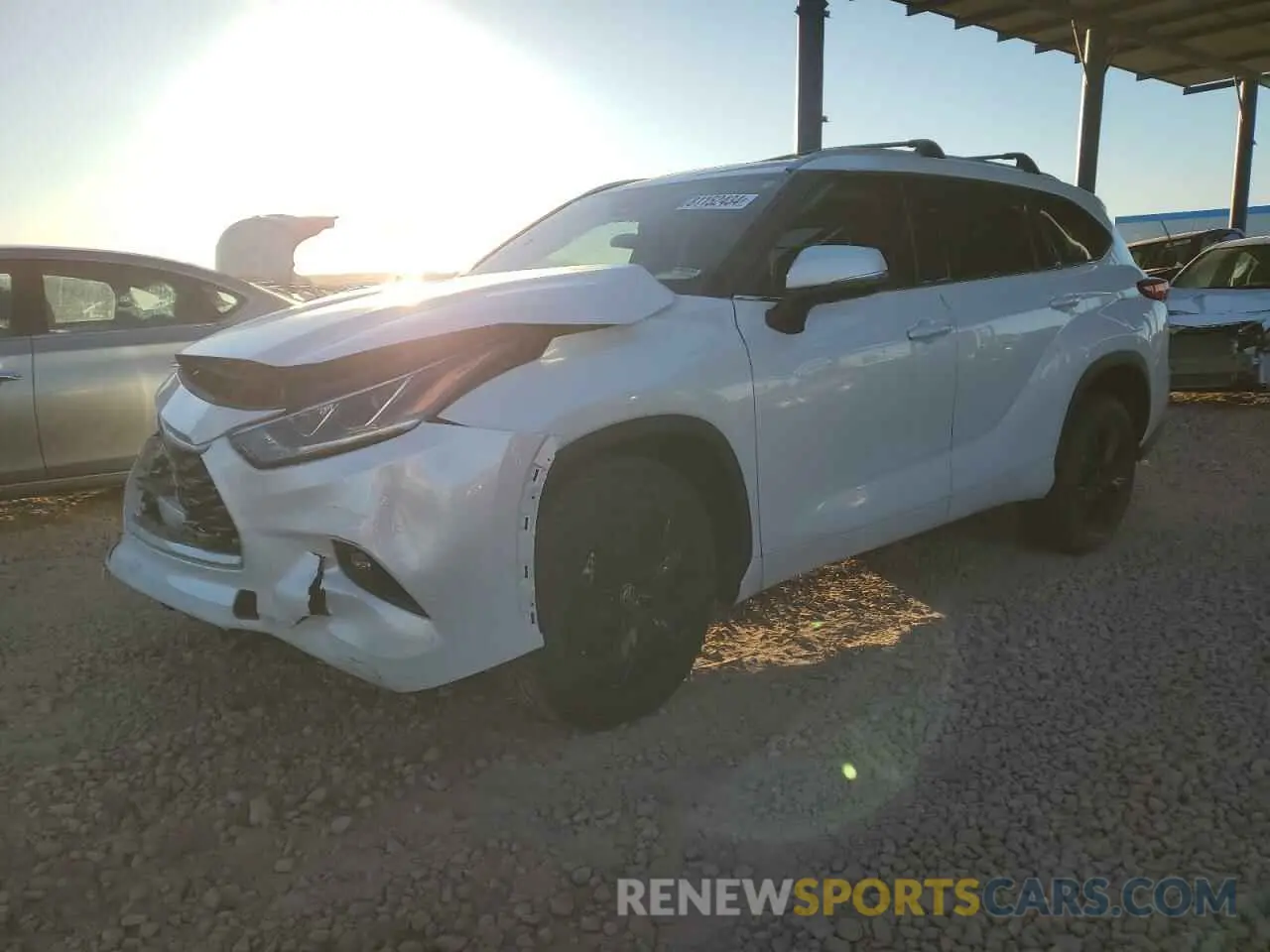1 Photograph of a damaged car 5TDAARAH1NS513692 TOYOTA HIGHLANDER 2022