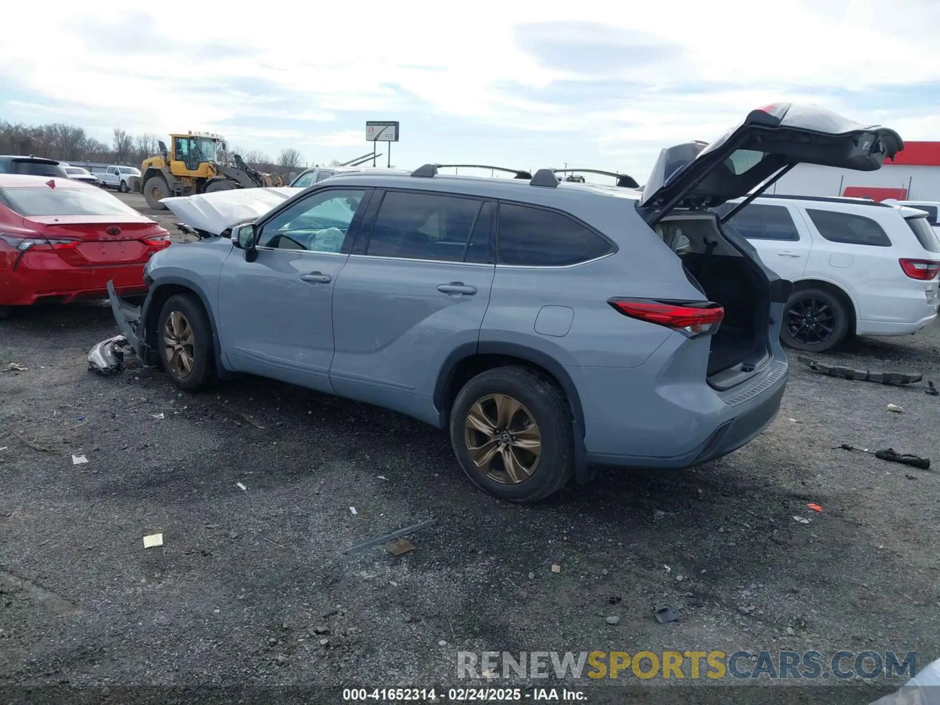3 Photograph of a damaged car 5TDAARAH7NS509954 TOYOTA HIGHLANDER 2022