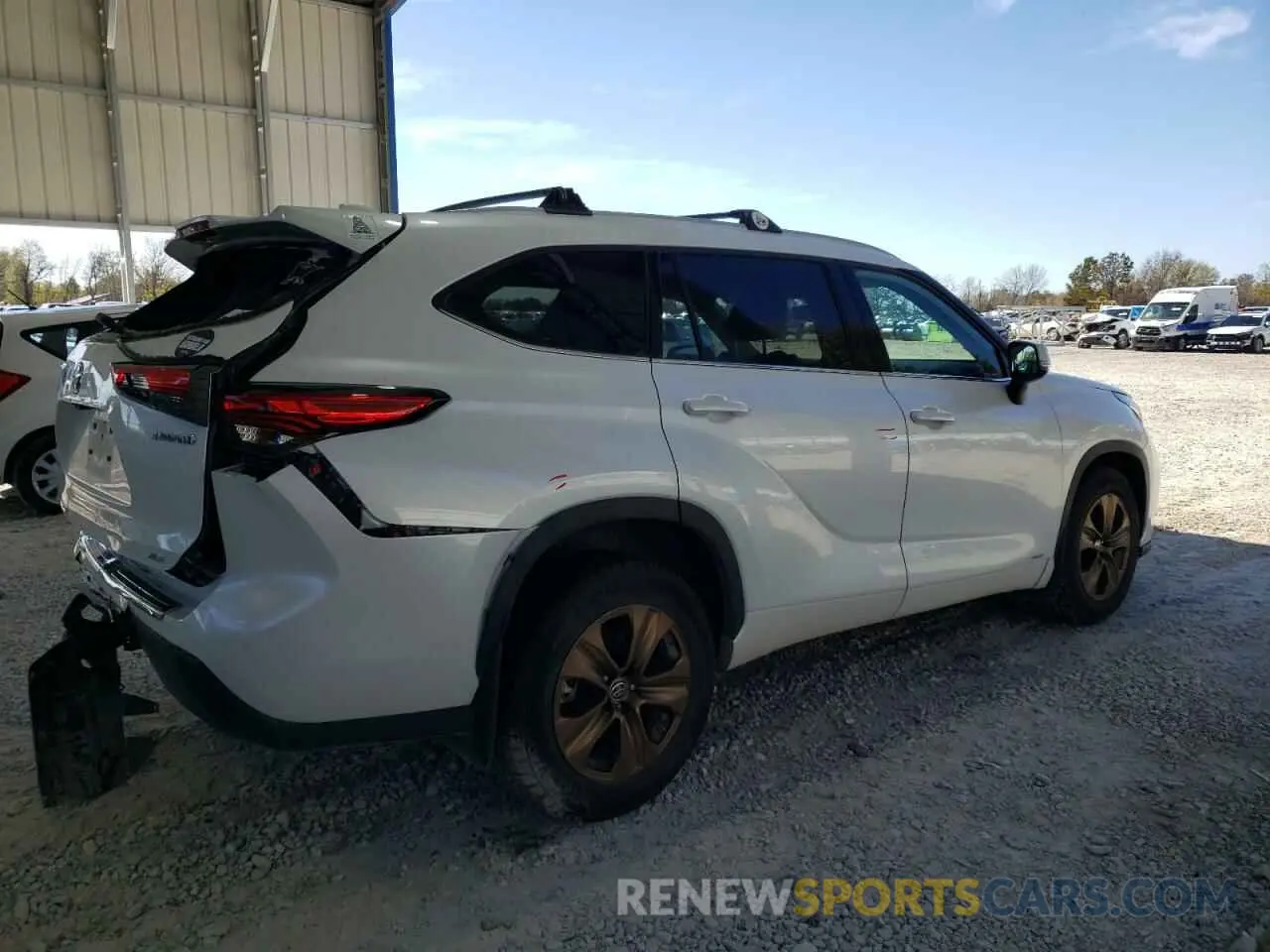 3 Фотография поврежденного автомобиля 5TDABRCH8NS538633 TOYOTA HIGHLANDER 2022