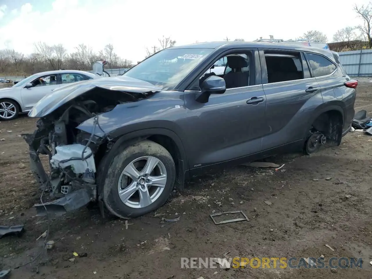 1 Photograph of a damaged car 5TDBBRCHXNS546463 TOYOTA HIGHLANDER 2022