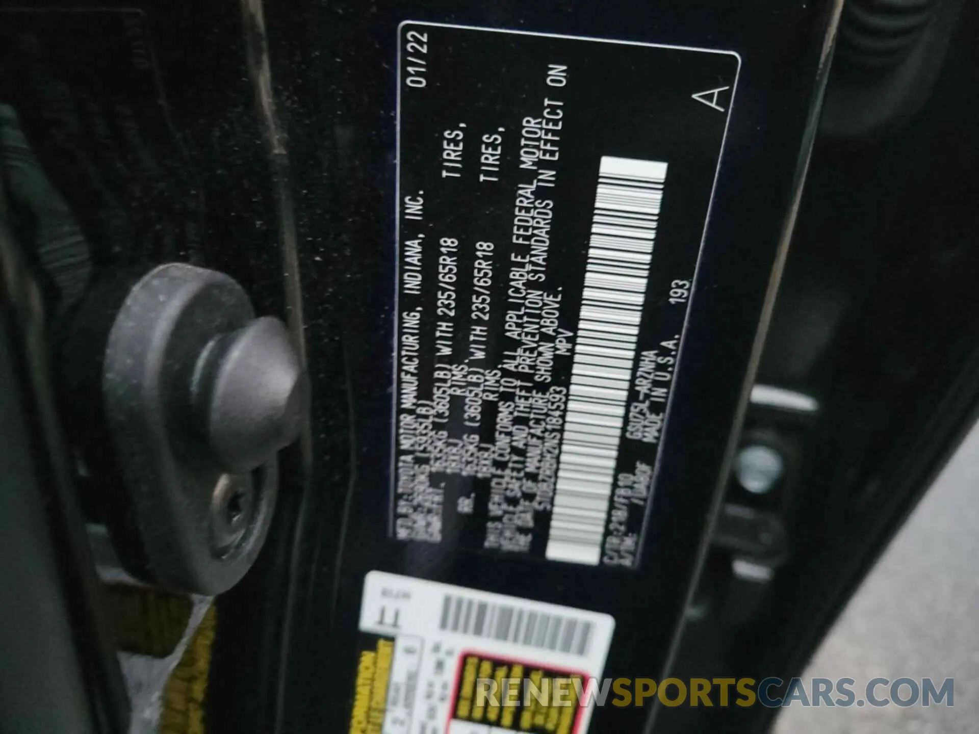 8 Фотография поврежденного автомобиля 5TDBZRBH2NS184593 TOYOTA HIGHLANDER 2022