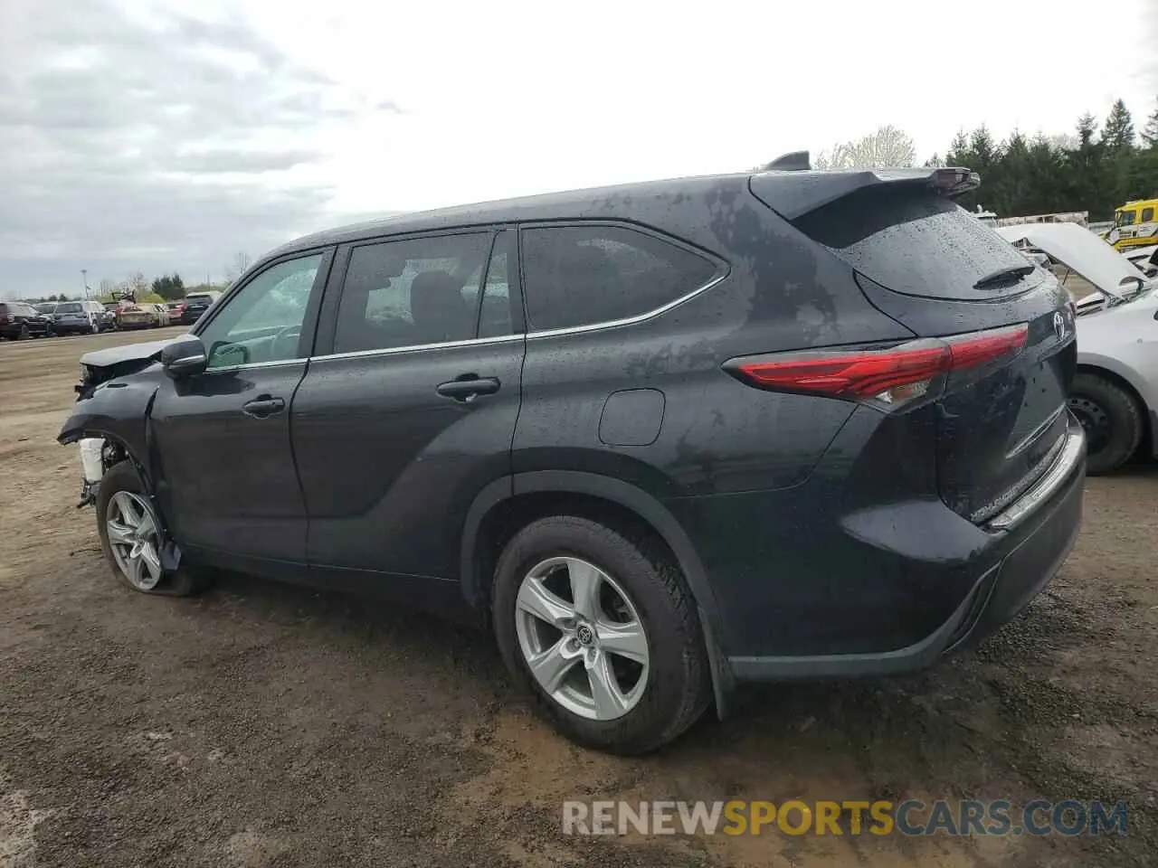 2 Photograph of a damaged car 5TDBZRBH3NS204463 TOYOTA HIGHLANDER 2022
