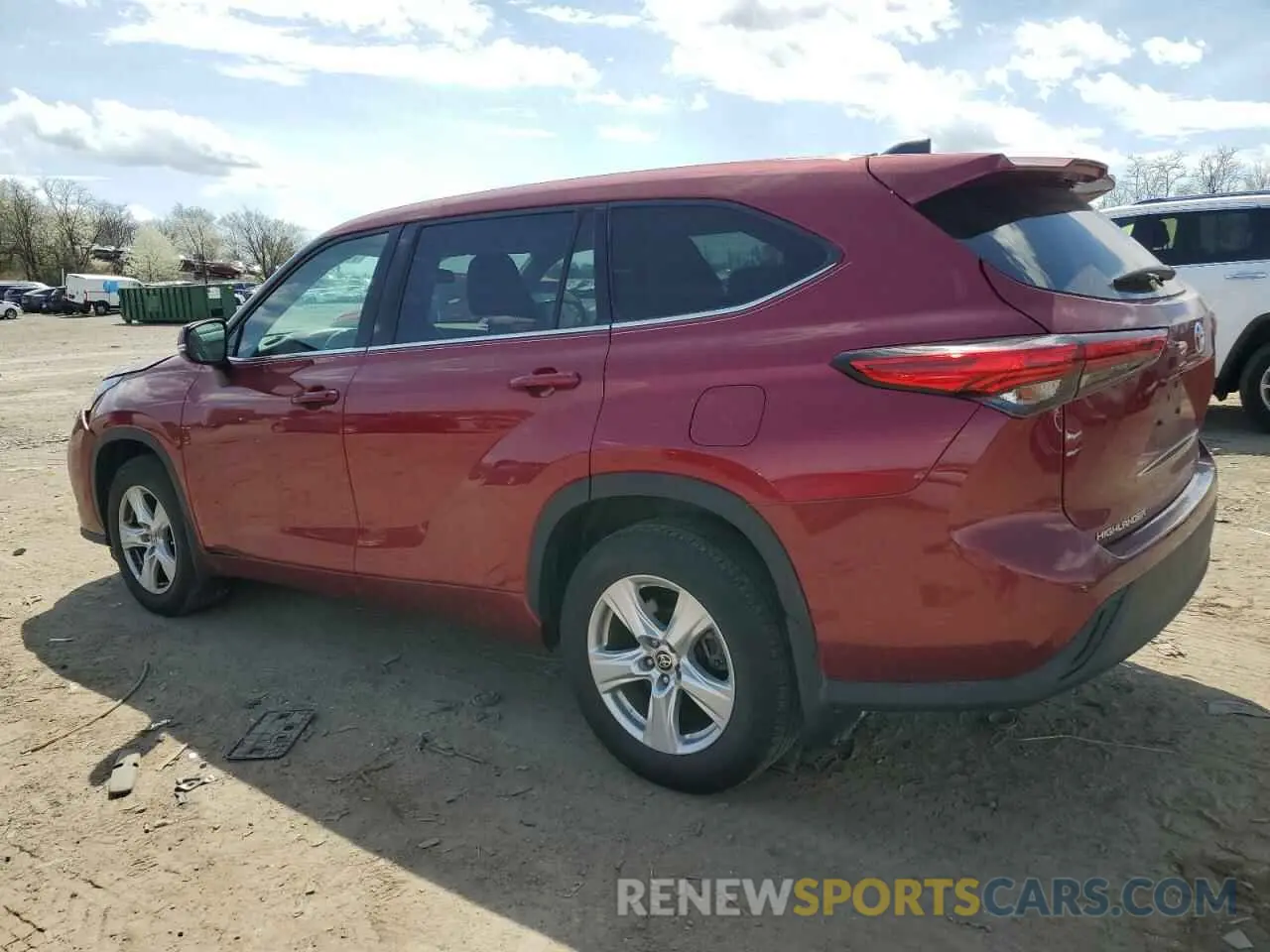 2 Photograph of a damaged car 5TDBZRBH5NS173281 TOYOTA HIGHLANDER 2022
