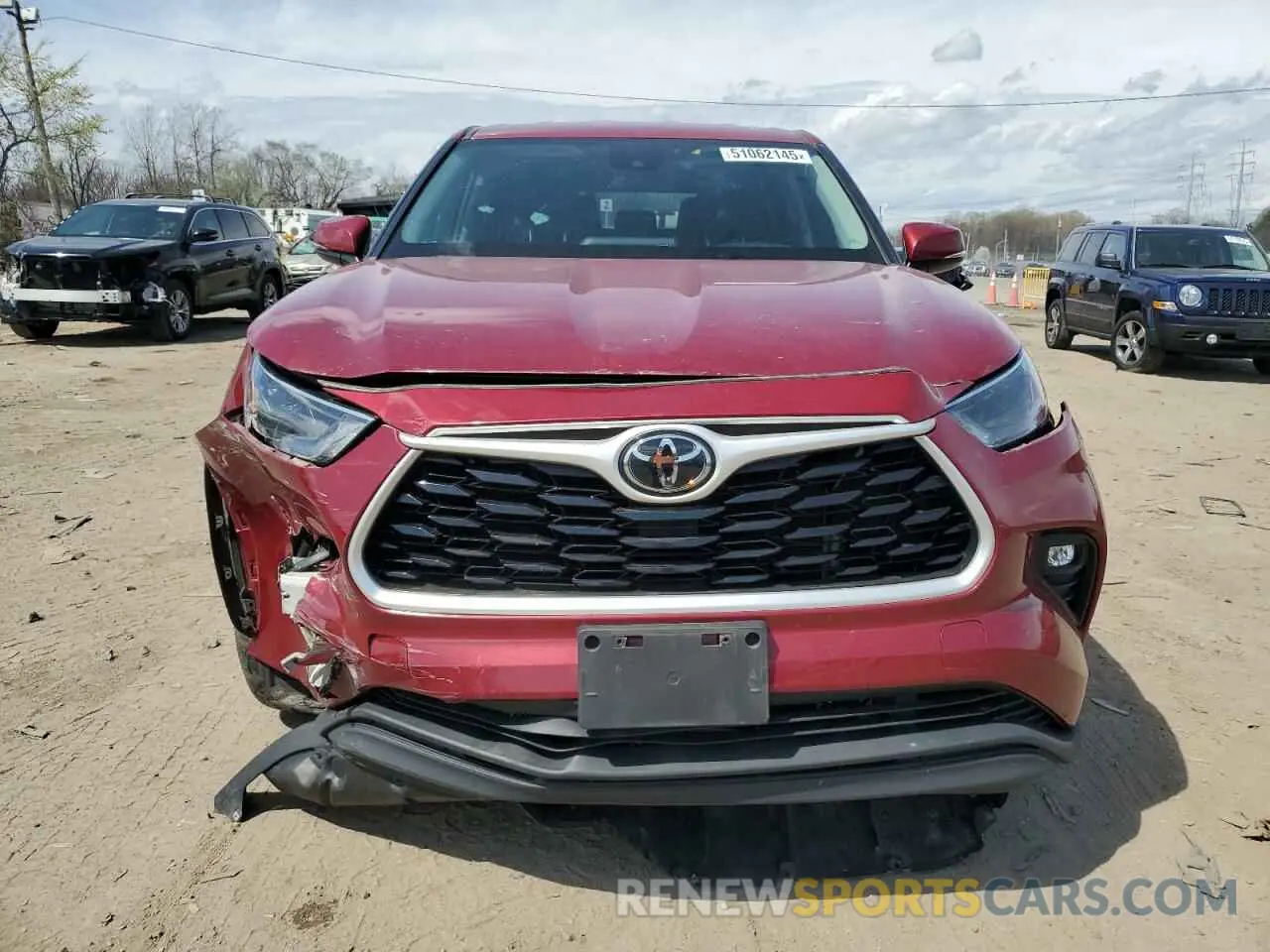 5 Photograph of a damaged car 5TDBZRBH5NS173281 TOYOTA HIGHLANDER 2022