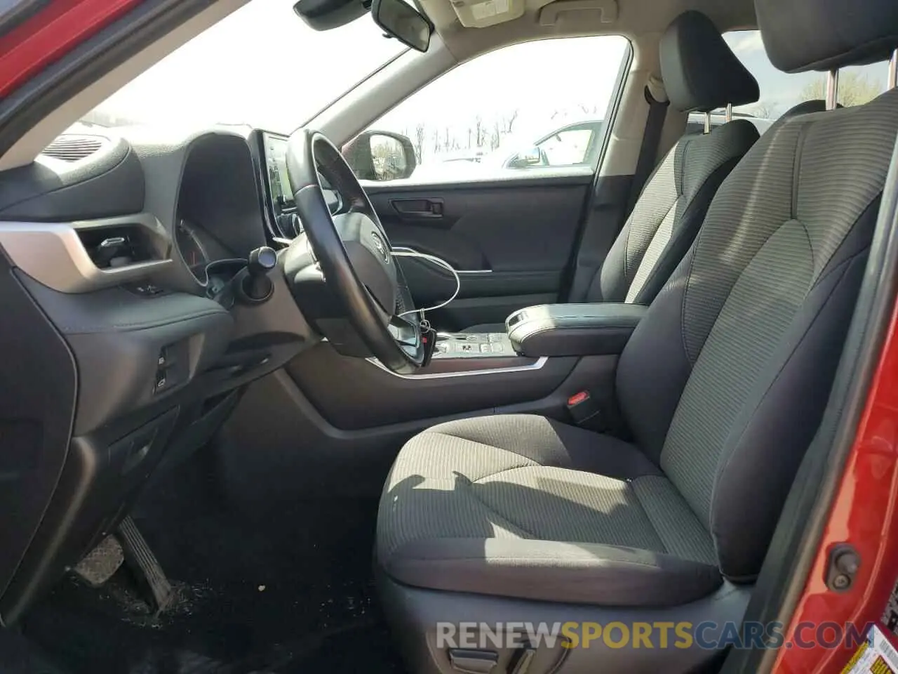 7 Photograph of a damaged car 5TDBZRBH5NS173281 TOYOTA HIGHLANDER 2022