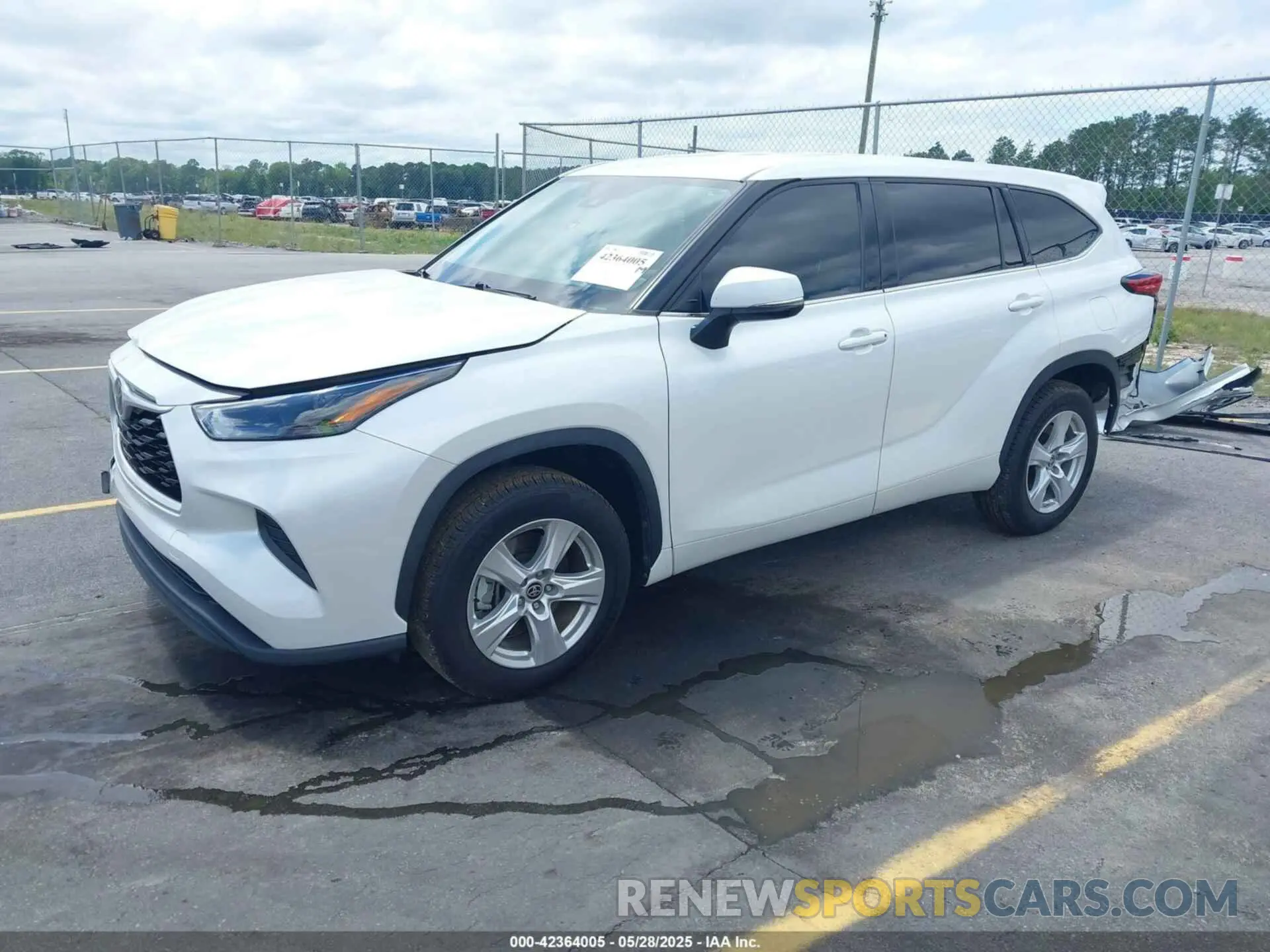 2 Фотография поврежденного автомобиля 5TDCZRAH3NS134887 TOYOTA HIGHLANDER 2022