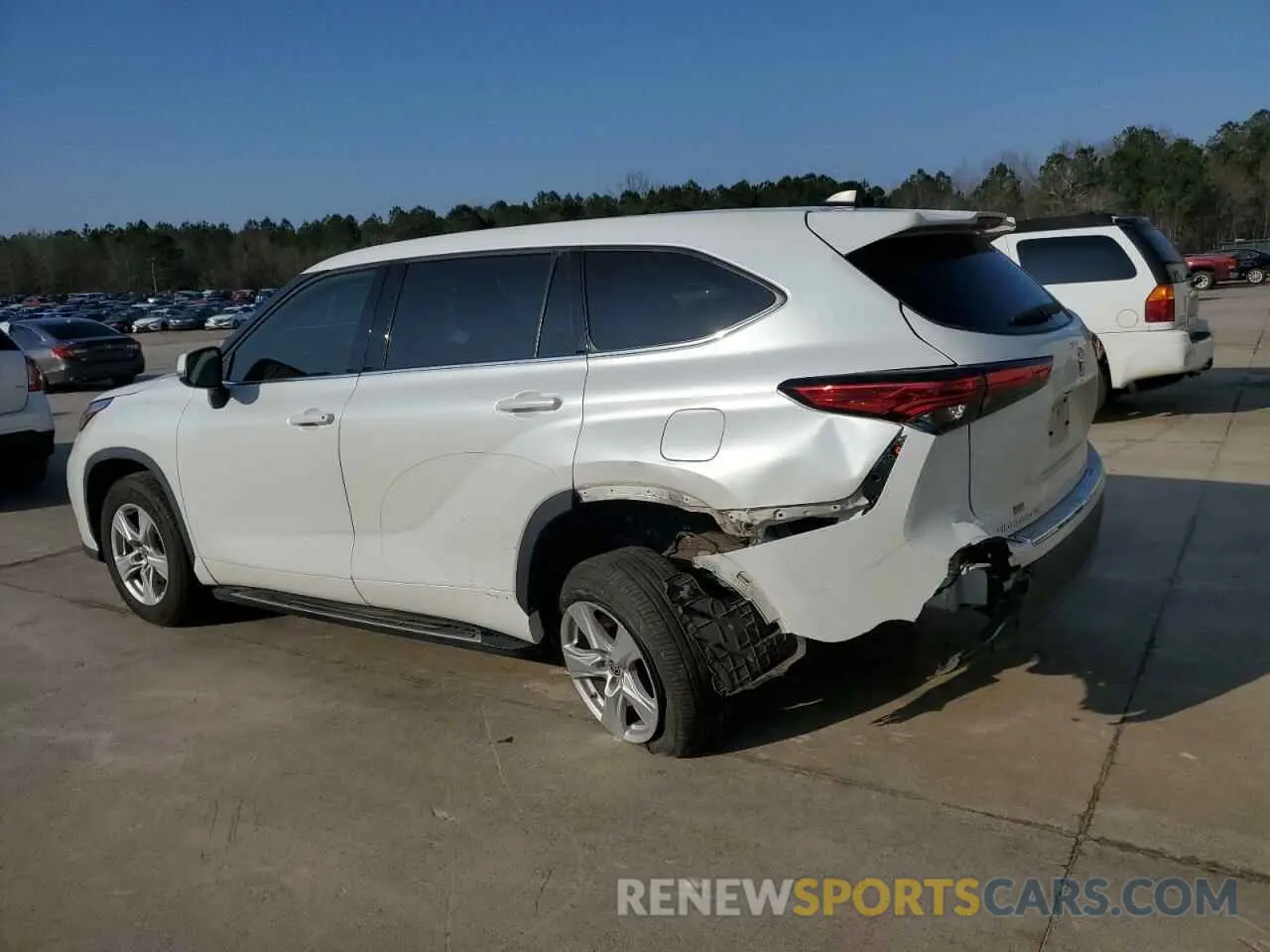 2 Фотография поврежденного автомобиля 5TDCZRAH3NS550616 TOYOTA HIGHLANDER 2022