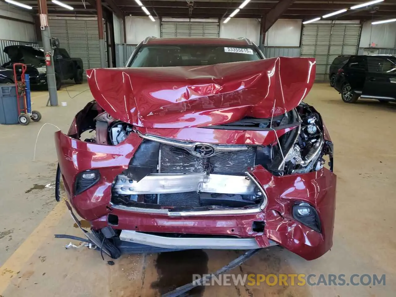 5 Photograph of a damaged car 5TDDZRBH2NS190452 TOYOTA HIGHLANDER 2022