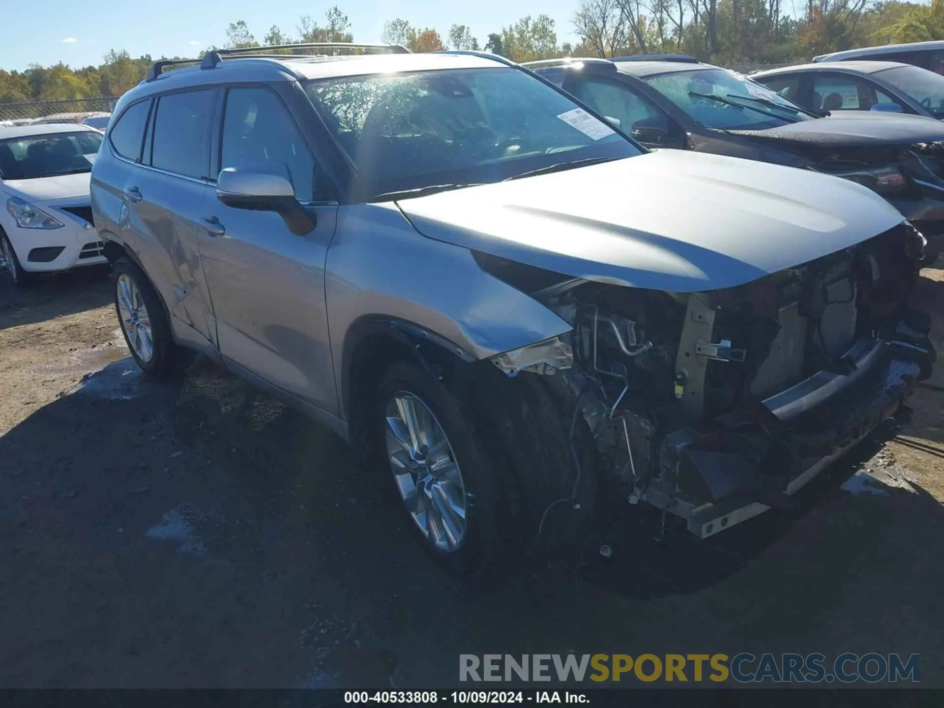 1 Photograph of a damaged car 5TDDZRBH2NS218590 TOYOTA HIGHLANDER 2022