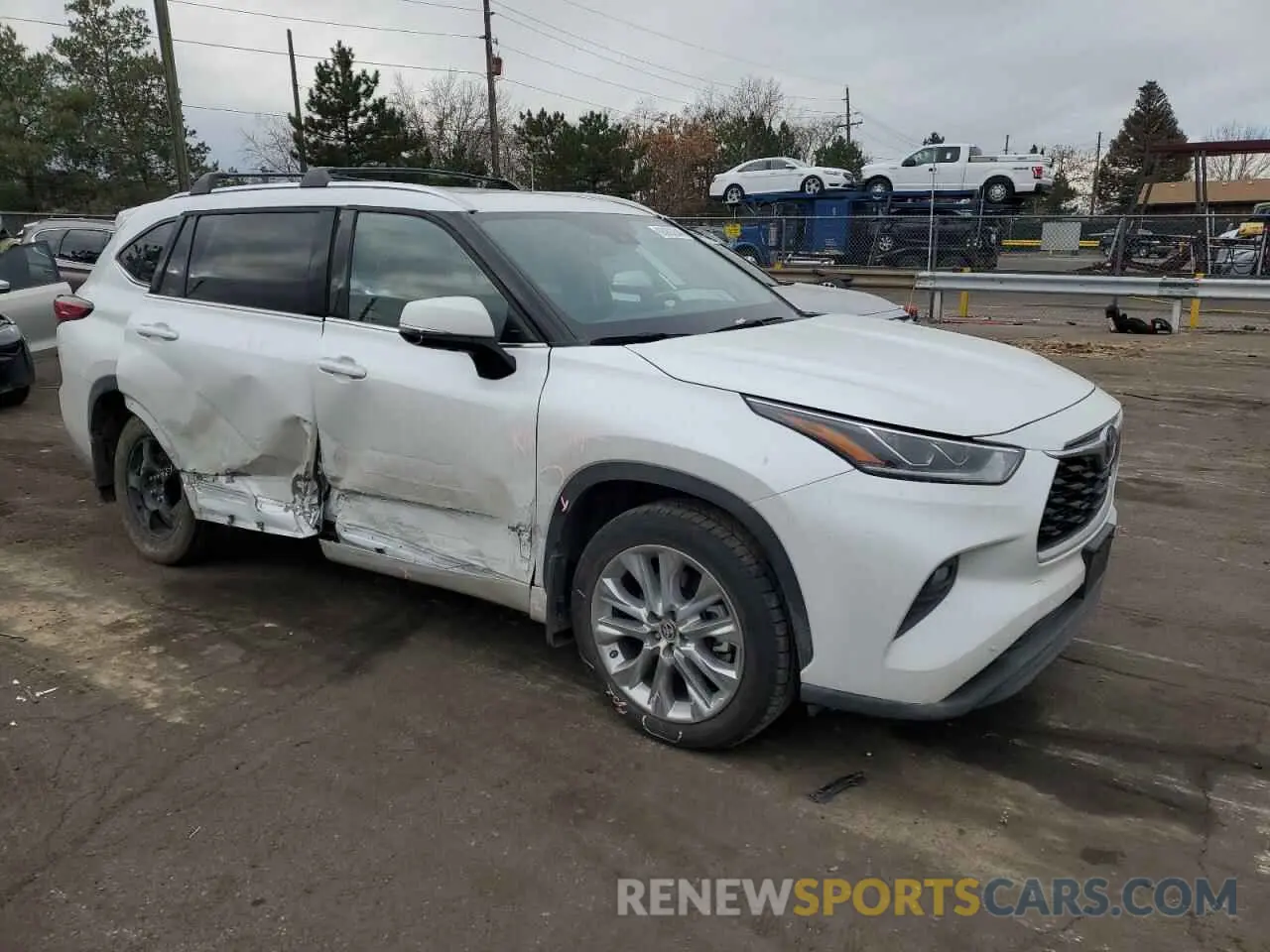 4 Фотография поврежденного автомобиля 5TDDZRBH6NS593432 TOYOTA HIGHLANDER 2022