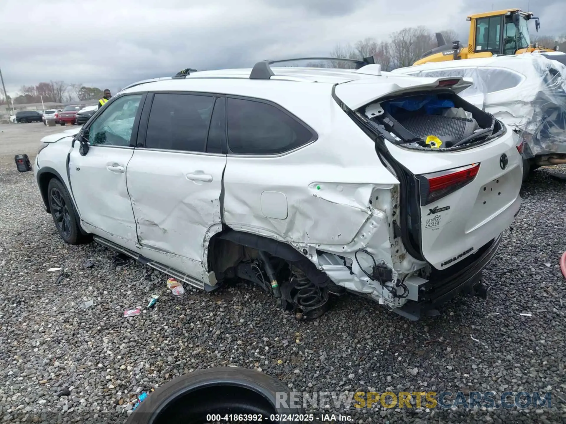 3 Фотография поврежденного автомобиля 5TDDZRBH9NS570565 TOYOTA HIGHLANDER 2022
