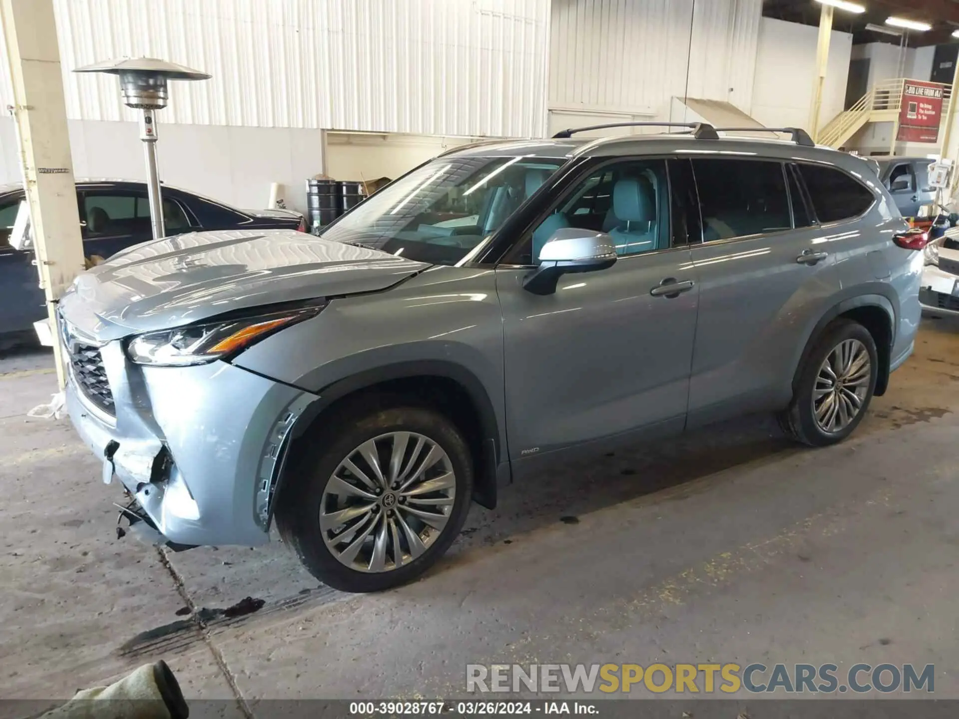 2 Фотография поврежденного автомобиля 5TDEBRCH2NS085496 TOYOTA HIGHLANDER 2022
