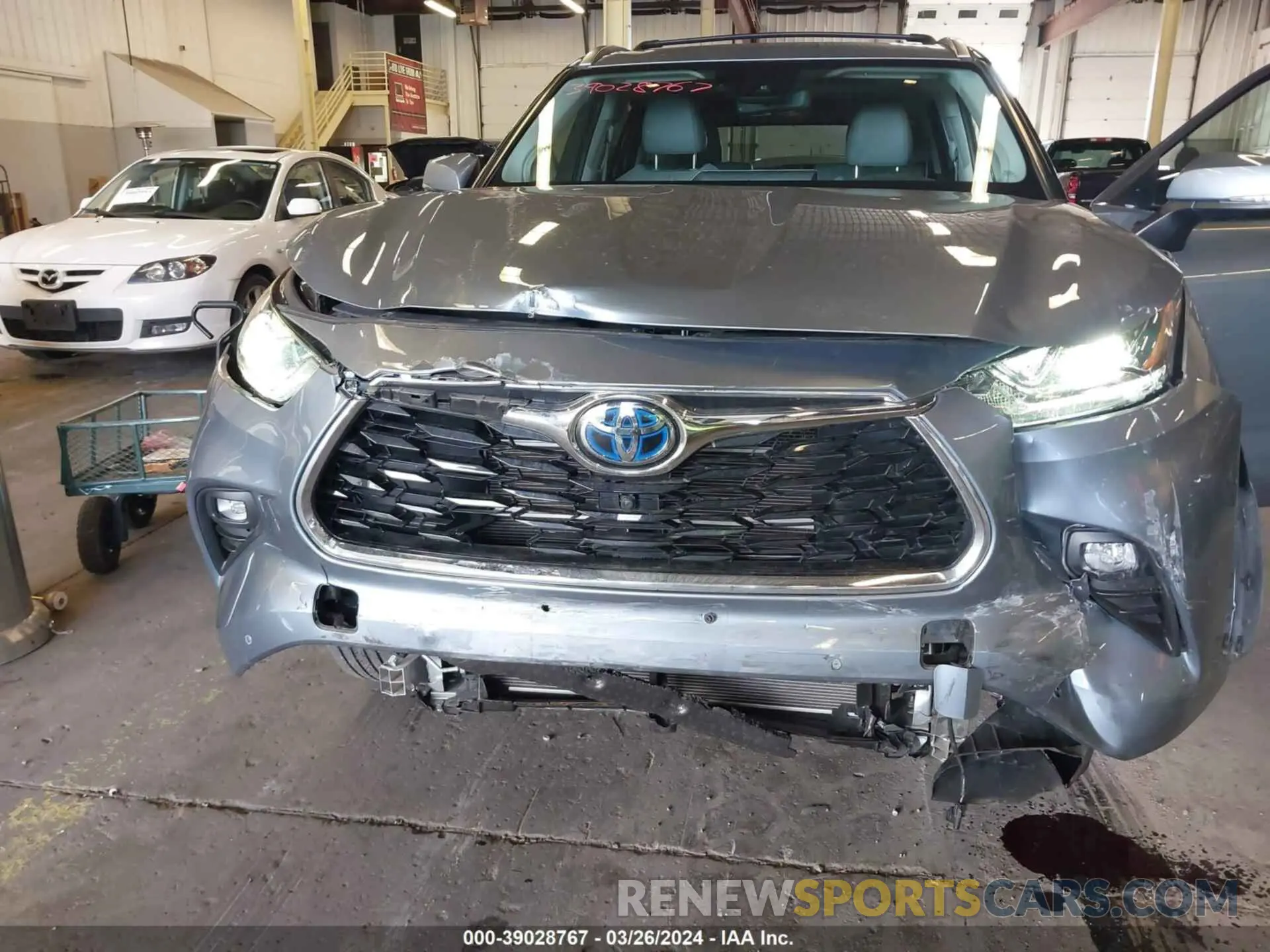 6 Фотография поврежденного автомобиля 5TDEBRCH2NS085496 TOYOTA HIGHLANDER 2022