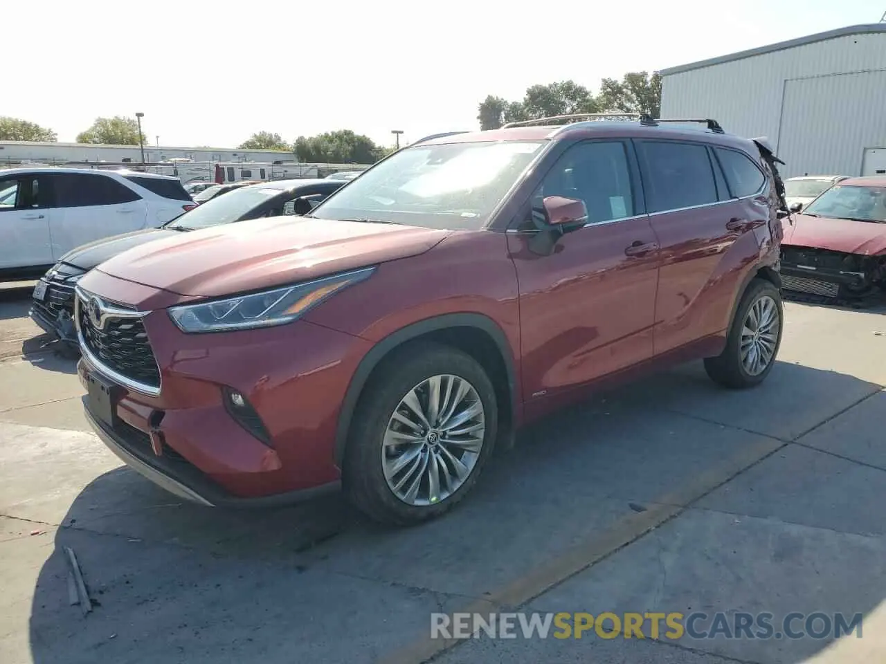 1 Фотография поврежденного автомобиля 5TDEBRCH3NS083224 TOYOTA HIGHLANDER 2022