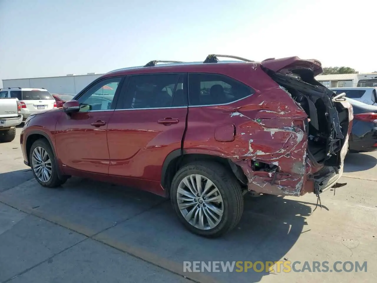 2 Фотография поврежденного автомобиля 5TDEBRCH3NS083224 TOYOTA HIGHLANDER 2022