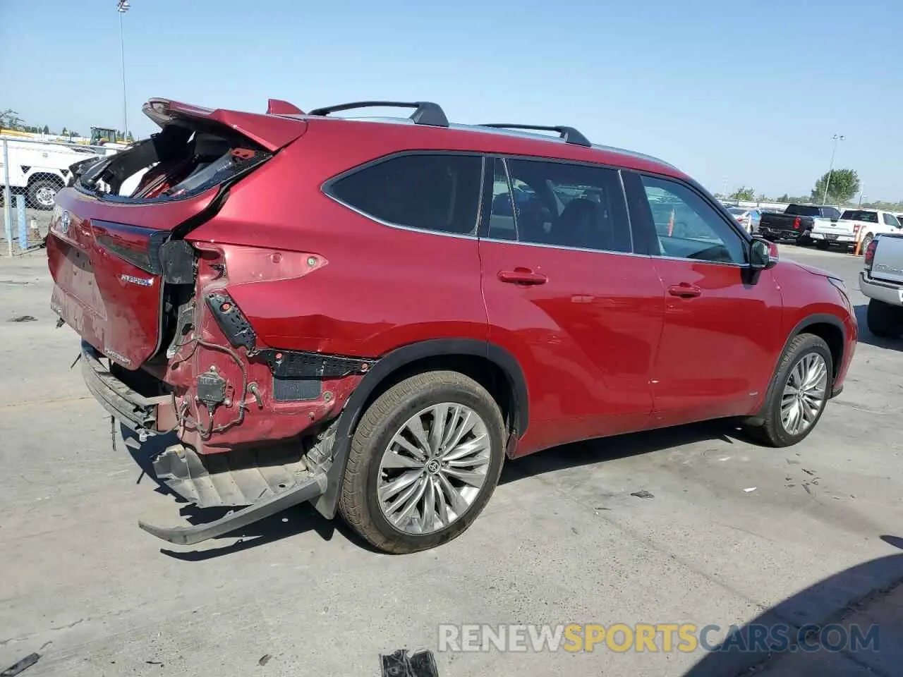 3 Фотография поврежденного автомобиля 5TDEBRCH3NS083224 TOYOTA HIGHLANDER 2022