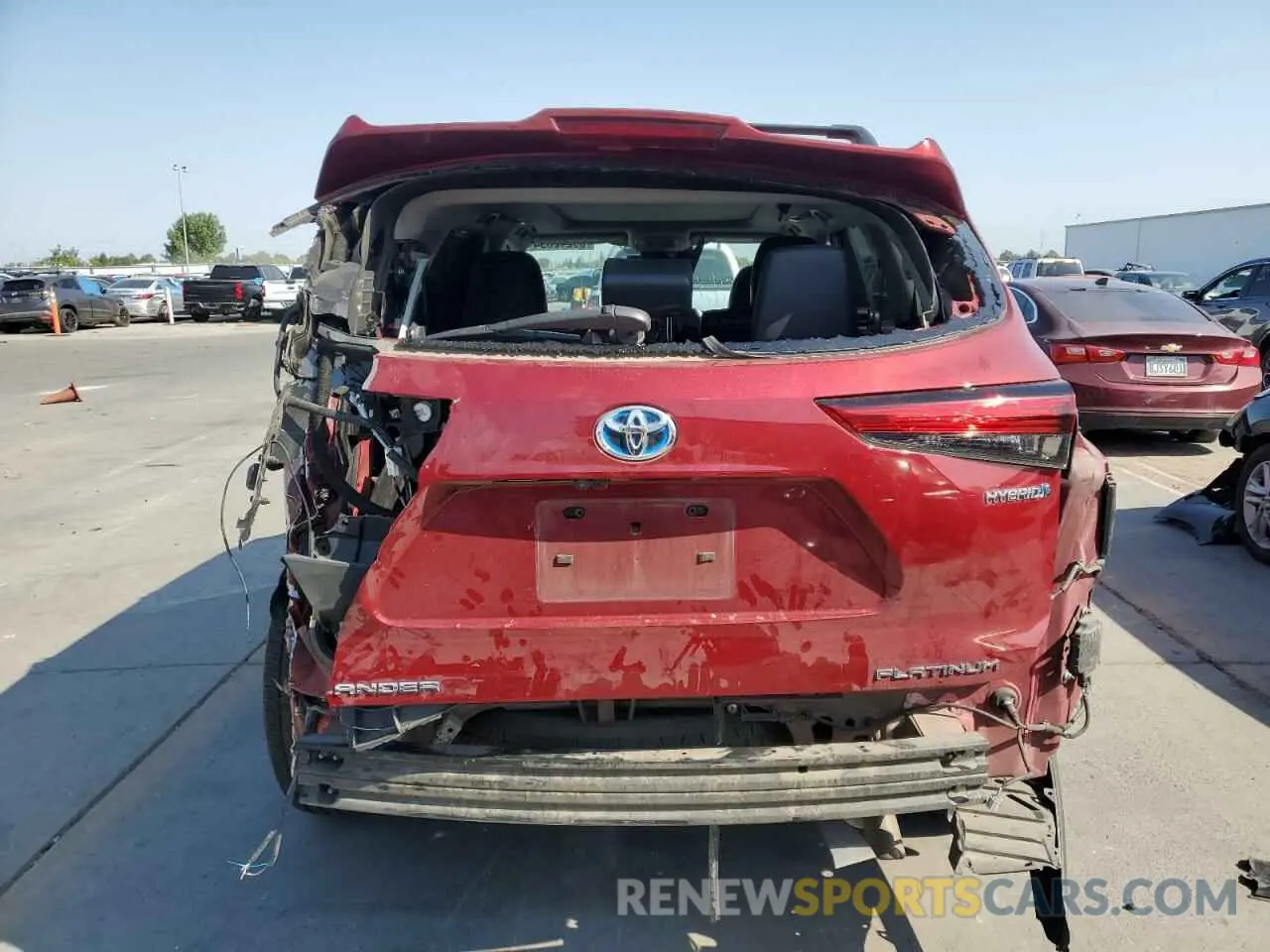 6 Фотография поврежденного автомобиля 5TDEBRCH3NS083224 TOYOTA HIGHLANDER 2022