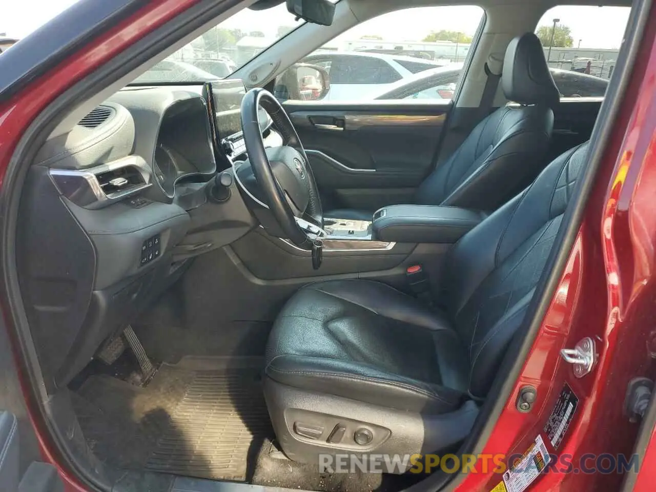 7 Фотография поврежденного автомобиля 5TDEBRCH3NS083224 TOYOTA HIGHLANDER 2022