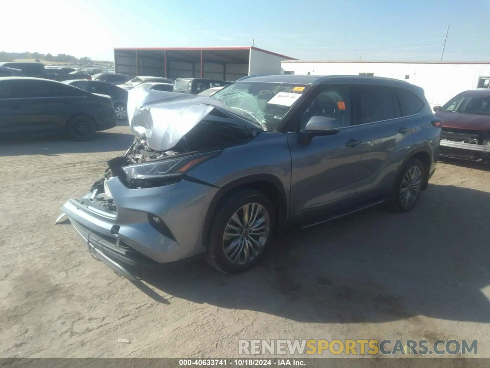 2 Photograph of a damaged car 5TDEBRCH6NS089695 TOYOTA HIGHLANDER 2022