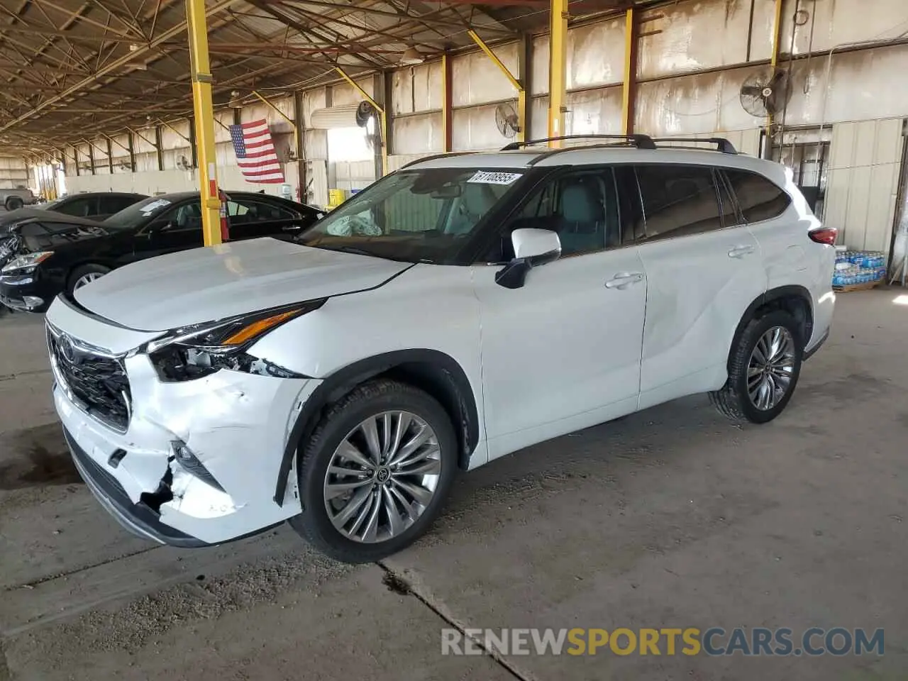 1 Photograph of a damaged car 5TDFZRAH2NS110657 TOYOTA HIGHLANDER 2022