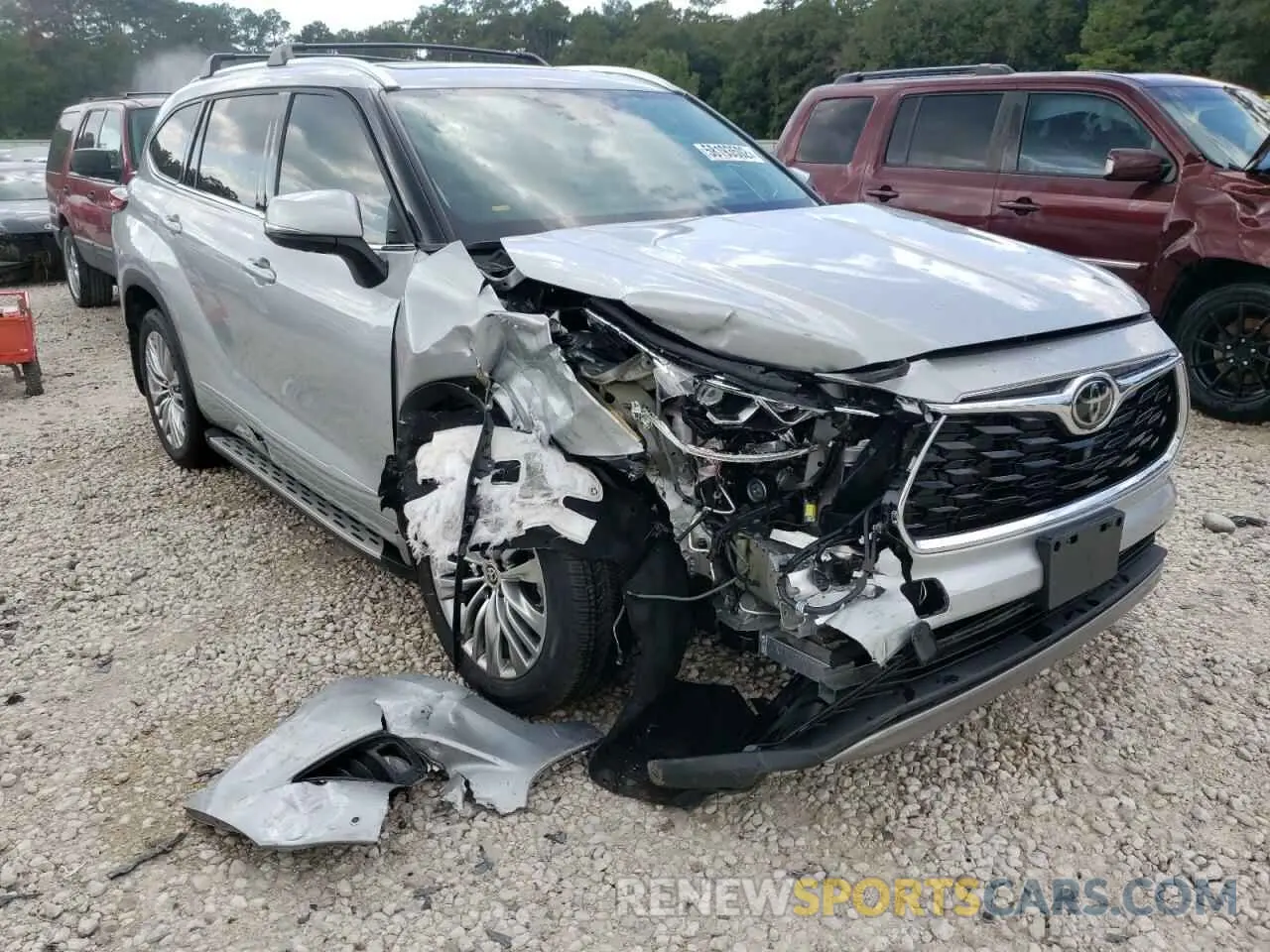 1 Фотография поврежденного автомобиля 5TDFZRAHXNS115251 TOYOTA HIGHLANDER 2022