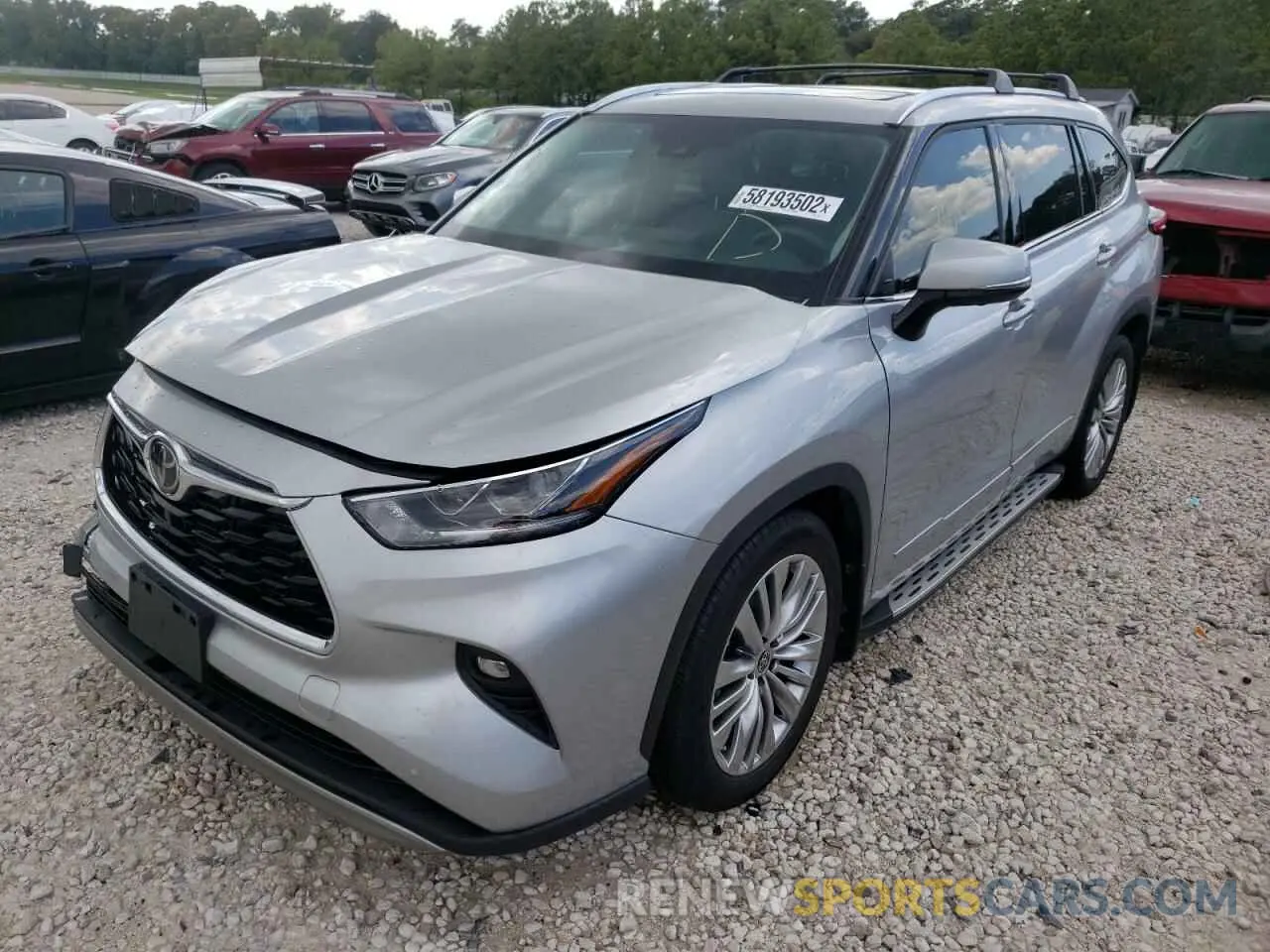 2 Фотография поврежденного автомобиля 5TDFZRAHXNS115251 TOYOTA HIGHLANDER 2022