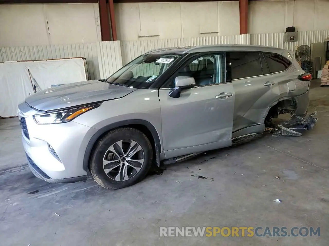 1 Photograph of a damaged car 5TDGARAH1NS012960 TOYOTA HIGHLANDER 2022
