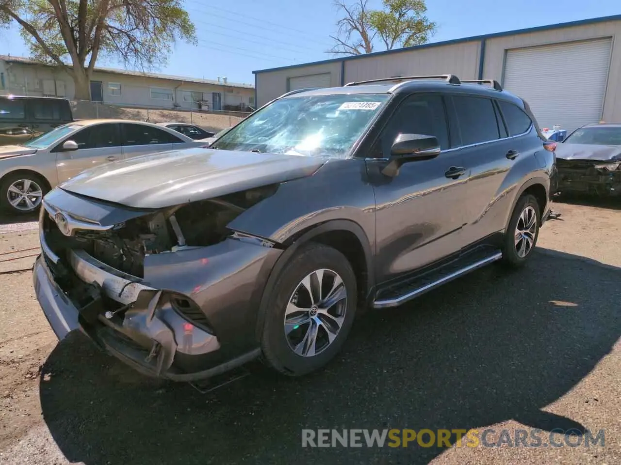 1 Photograph of a damaged car 5TDGARAH7NS512329 TOYOTA HIGHLANDER 2022