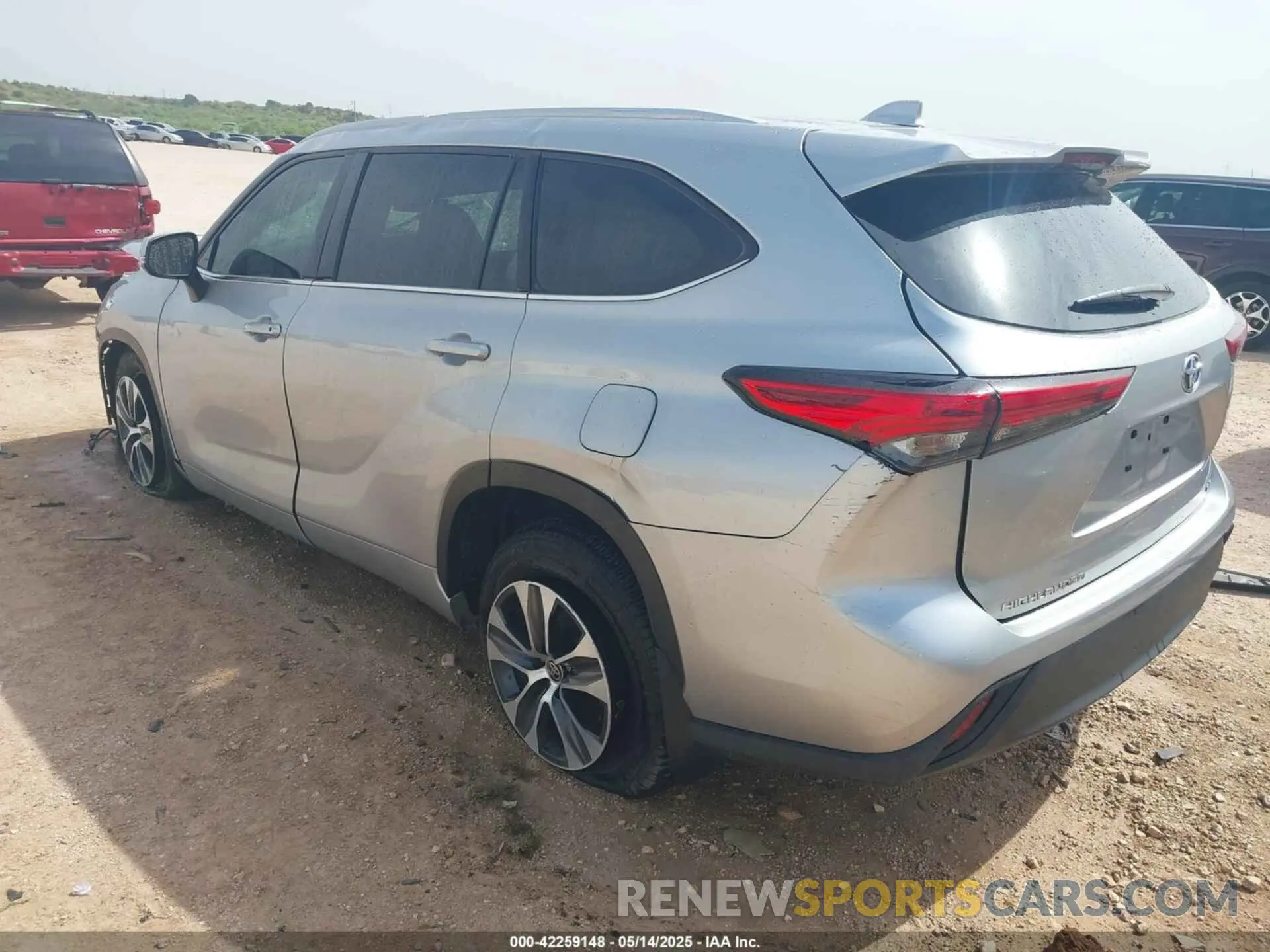 3 Фотография поврежденного автомобиля 5TDGARAH9NS515975 TOYOTA HIGHLANDER 2022