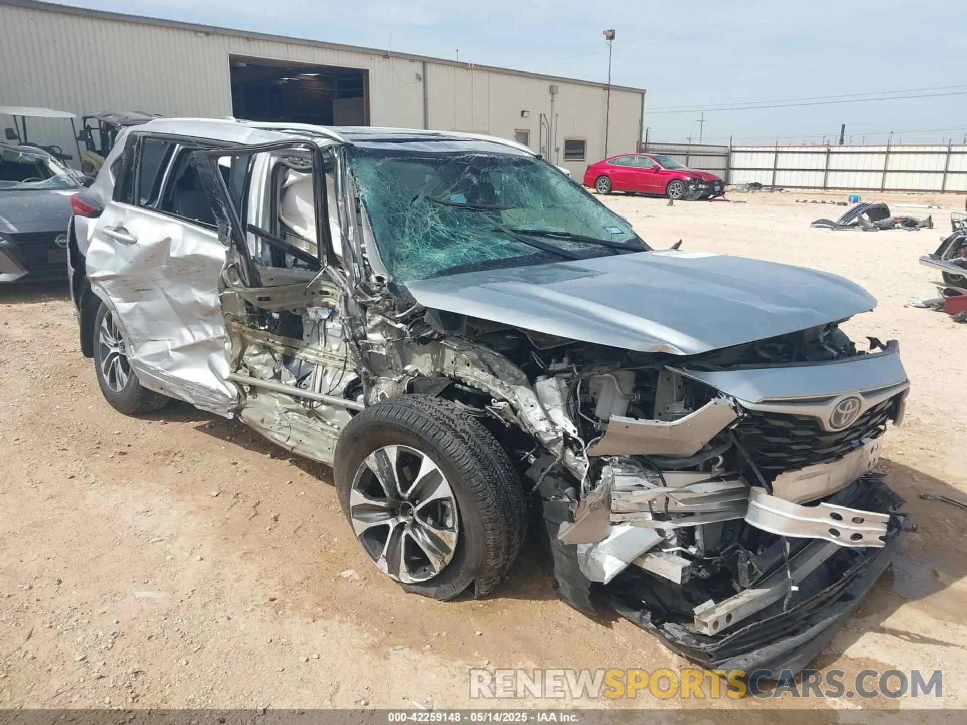 6 Фотография поврежденного автомобиля 5TDGARAH9NS515975 TOYOTA HIGHLANDER 2022