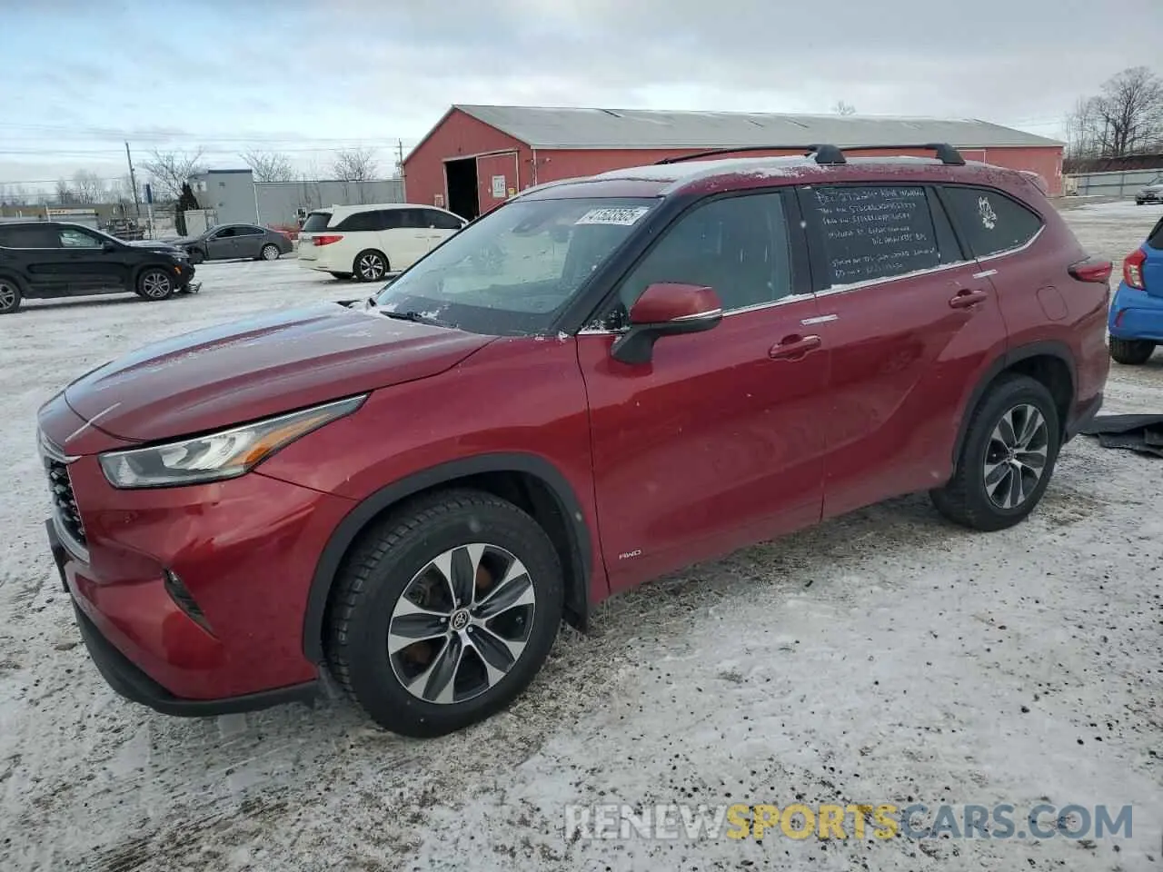 1 Фотография поврежденного автомобиля 5TDGBRCH2NS537777 TOYOTA HIGHLANDER 2022