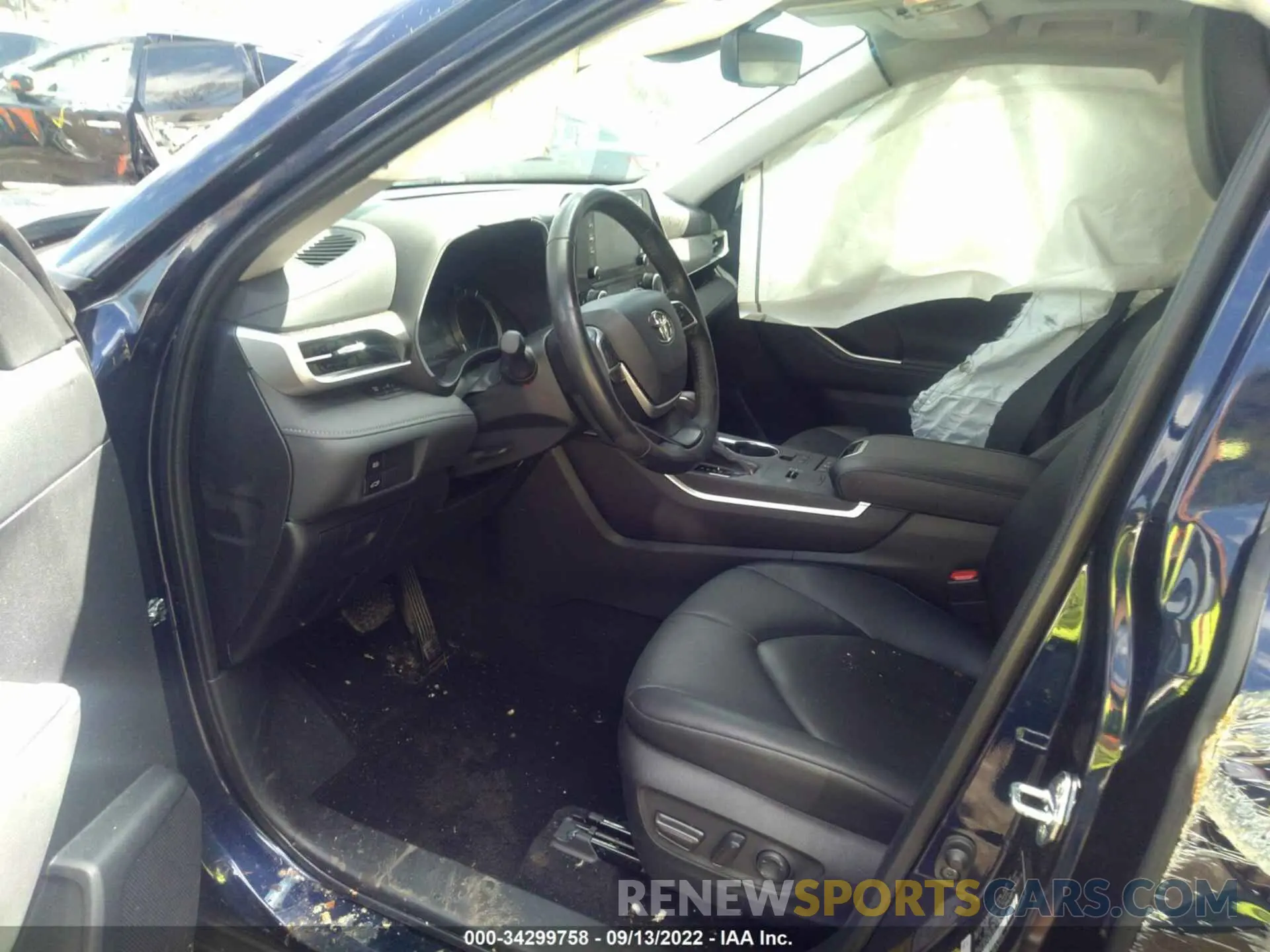 5 Фотография поврежденного автомобиля 5TDGBRCH4NS543953 TOYOTA HIGHLANDER 2022