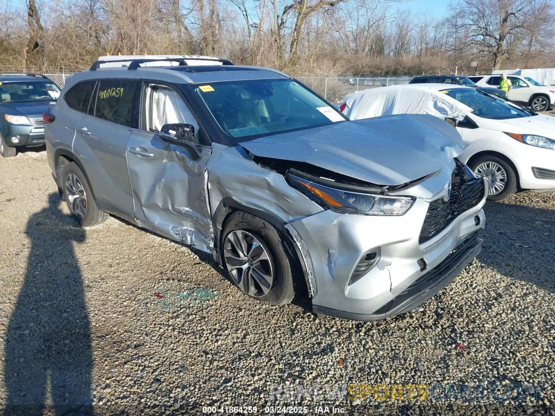 1 Photograph of a damaged car 5TDGBRCH4NS561319 TOYOTA HIGHLANDER 2022