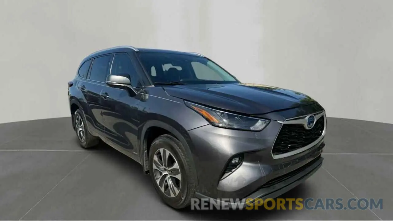 1 Photograph of a damaged car 5TDGBRCH6NS545588 TOYOTA HIGHLANDER 2022