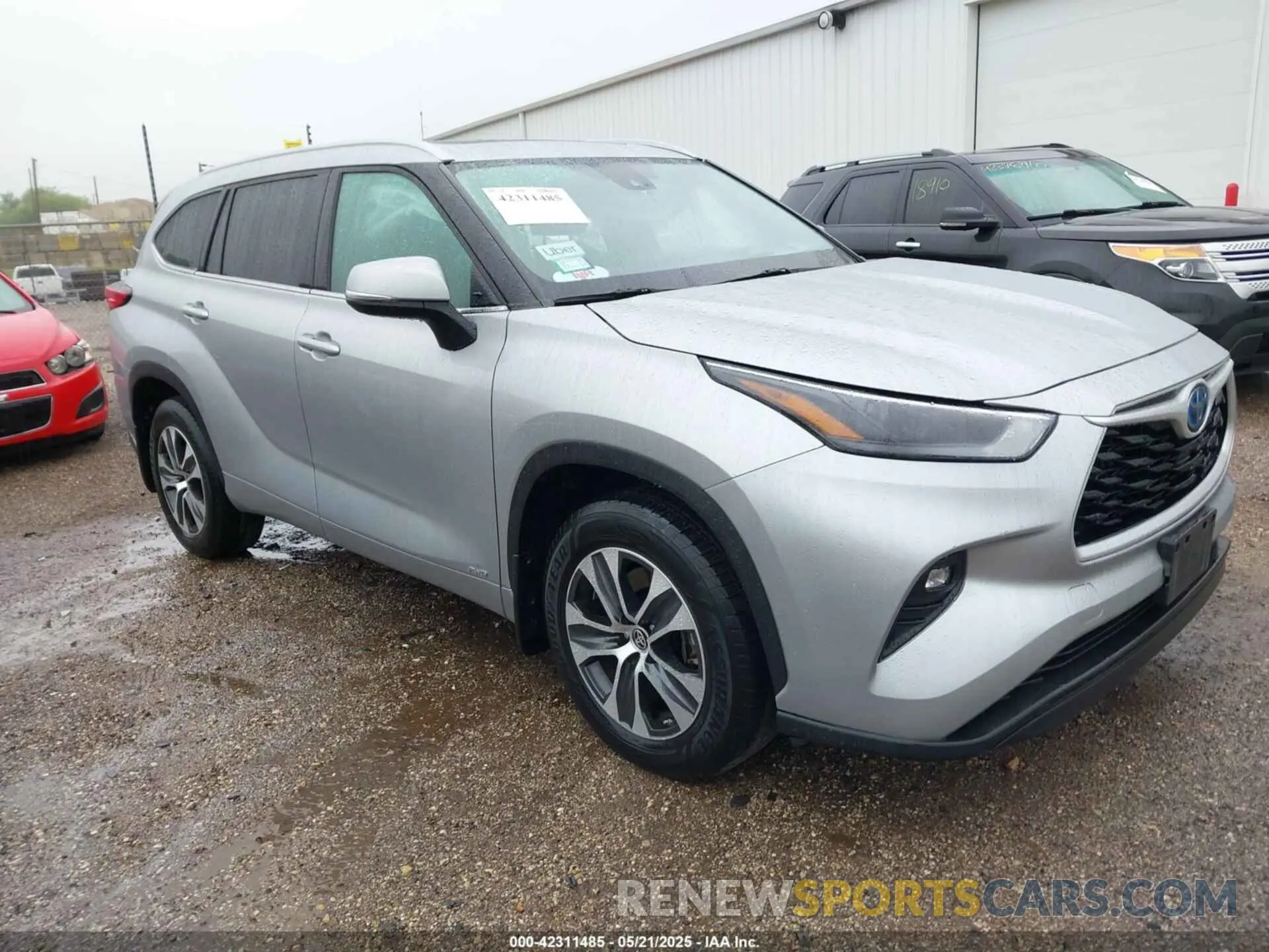 1 Photograph of a damaged car 5TDGBRCH9NS545990 TOYOTA HIGHLANDER 2022