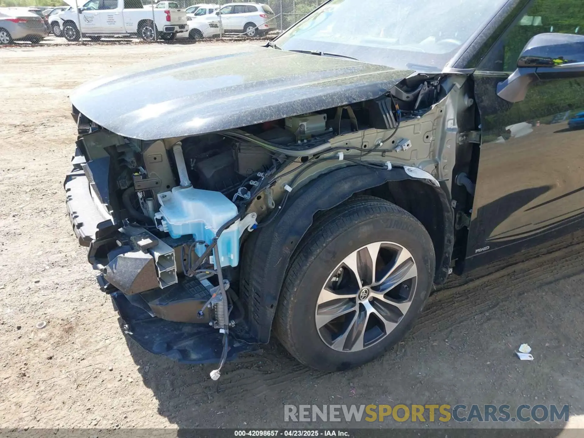 6 Фотография поврежденного автомобиля 5TDGBRCHXNS545867 TOYOTA HIGHLANDER 2022