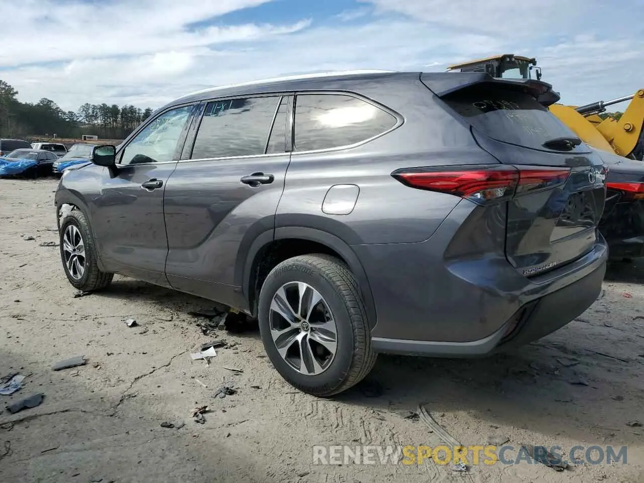 2 Фотография поврежденного автомобиля 5TDGZRAH2NS107293 TOYOTA HIGHLANDER 2022