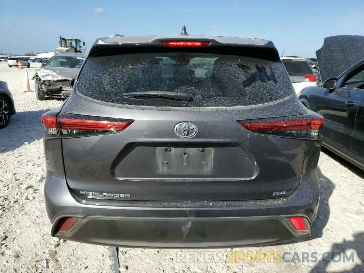 6 Photograph of a damaged car 5TDGZRAH2NS546672 TOYOTA HIGHLANDER 2022