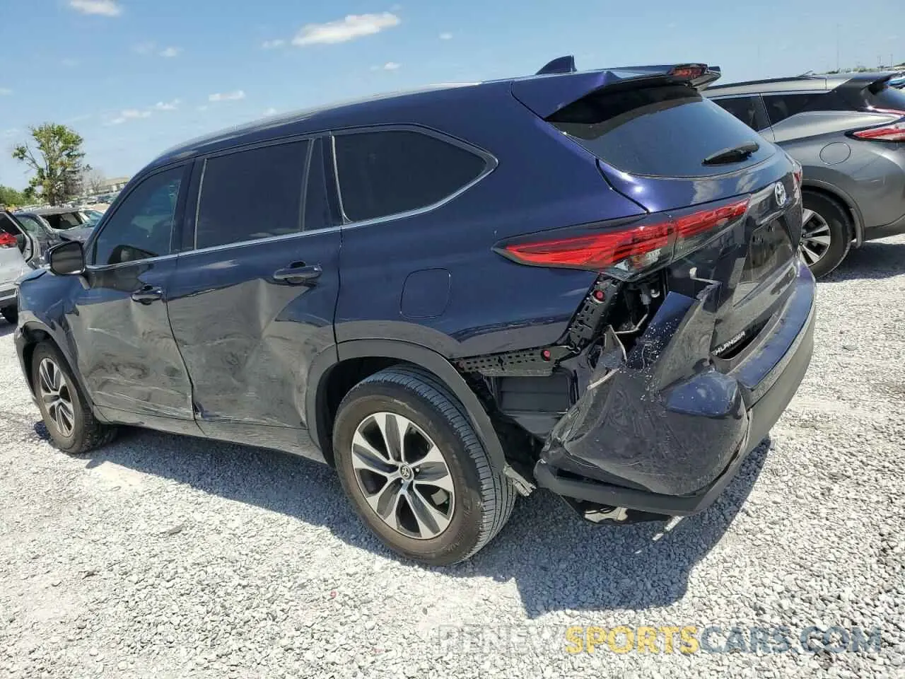 2 Фотография поврежденного автомобиля 5TDGZRAH4NS102001 TOYOTA HIGHLANDER 2022
