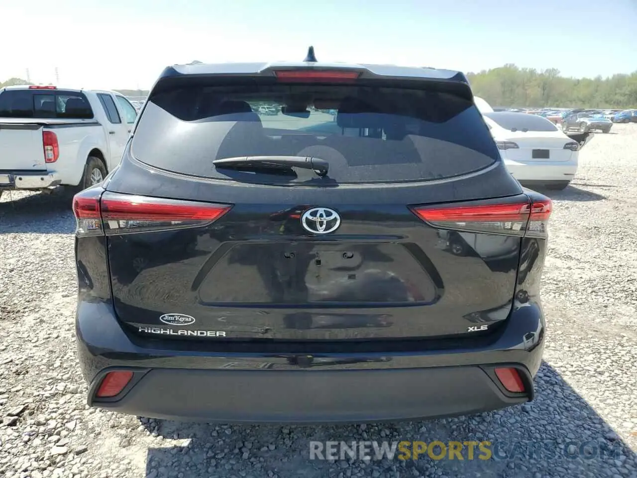 6 Photograph of a damaged car 5TDGZRAH4NS539528 TOYOTA HIGHLANDER 2022