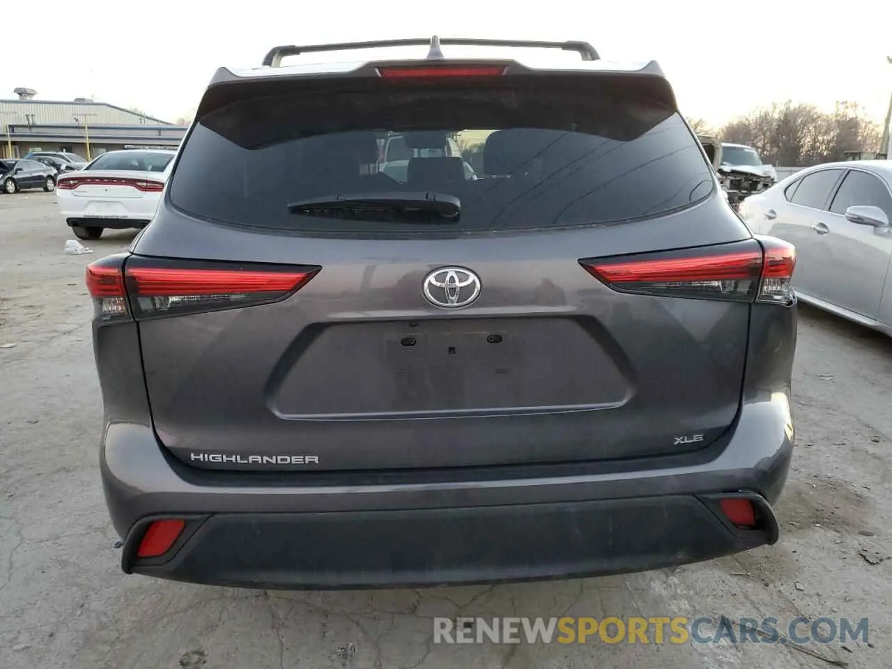 6 Photograph of a damaged car 5TDGZRAH4NS543448 TOYOTA HIGHLANDER 2022