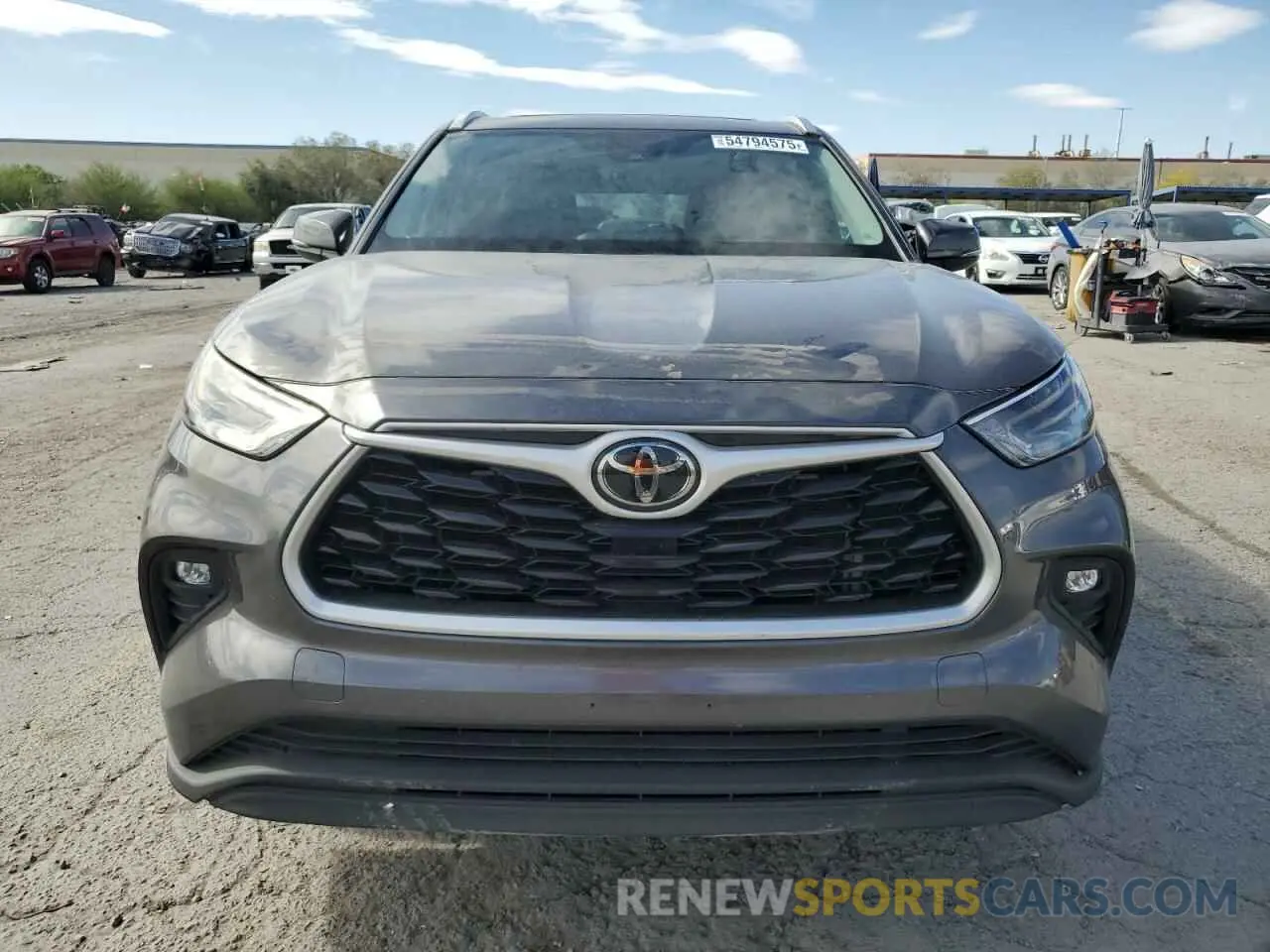 5 Photograph of a damaged car 5TDGZRAH5NS130017 TOYOTA HIGHLANDER 2022