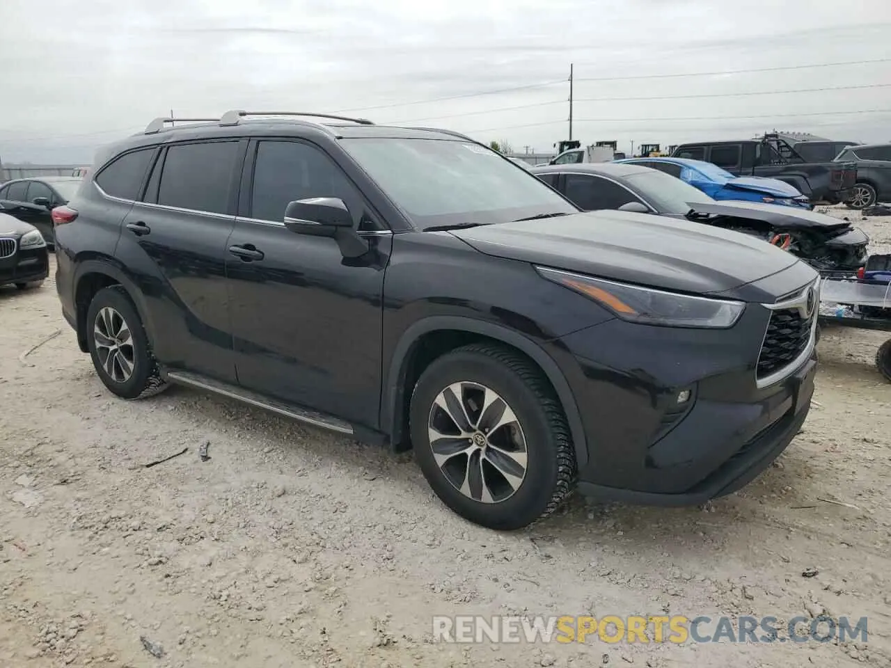 4 Фотография поврежденного автомобиля 5TDGZRAH7NS126955 TOYOTA HIGHLANDER 2022
