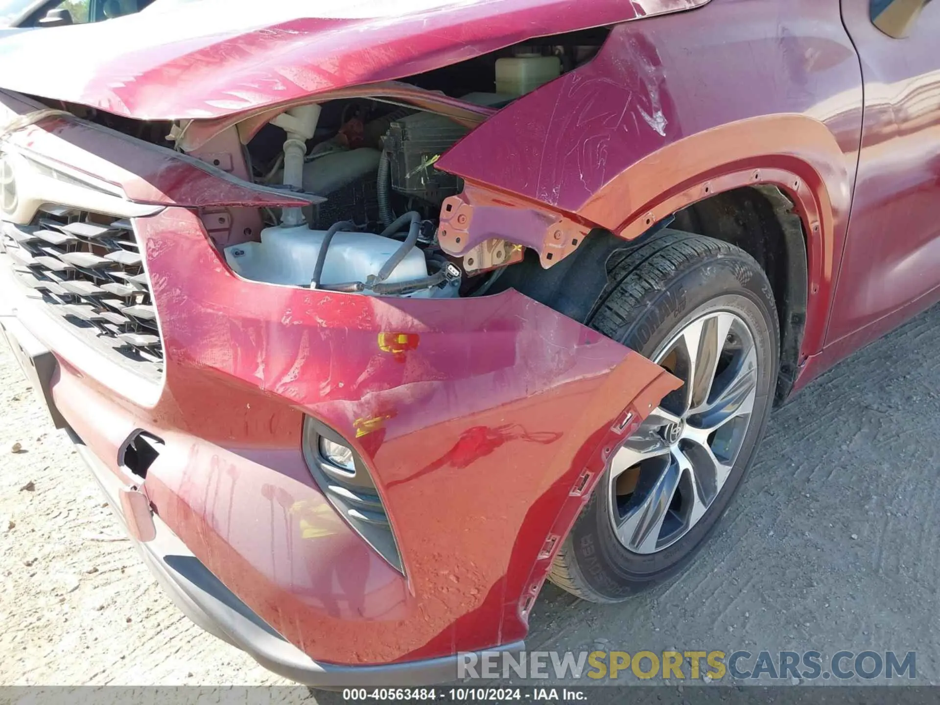 6 Photograph of a damaged car 5TDGZRAH7NS542925 TOYOTA HIGHLANDER 2022