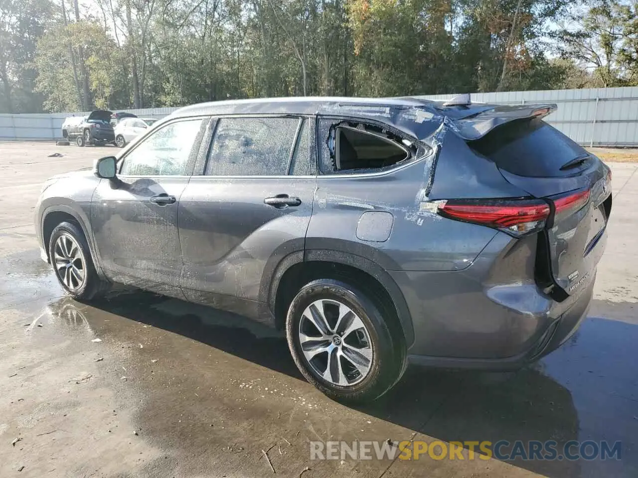 2 Фотография поврежденного автомобиля 5TDGZRAH7NS556775 TOYOTA HIGHLANDER 2022