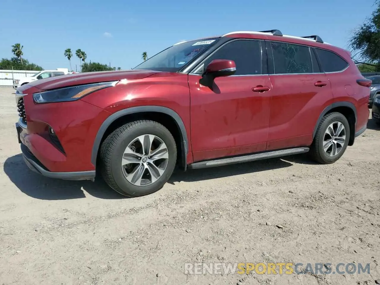 1 Фотография поврежденного автомобиля 5TDGZRAH8NS540391 TOYOTA HIGHLANDER 2022
