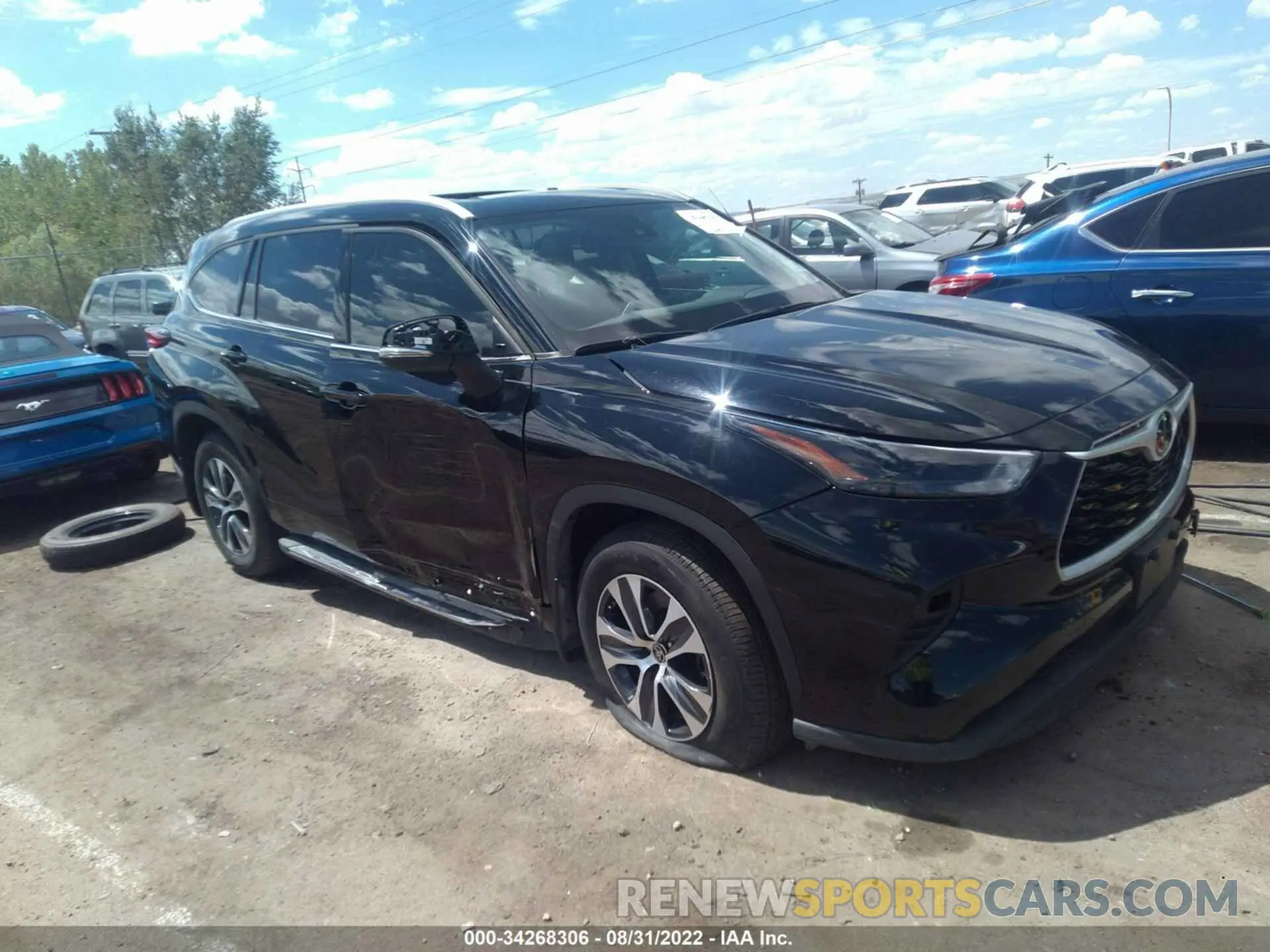 1 Фотография поврежденного автомобиля 5TDGZRAH8NS545011 TOYOTA HIGHLANDER 2022