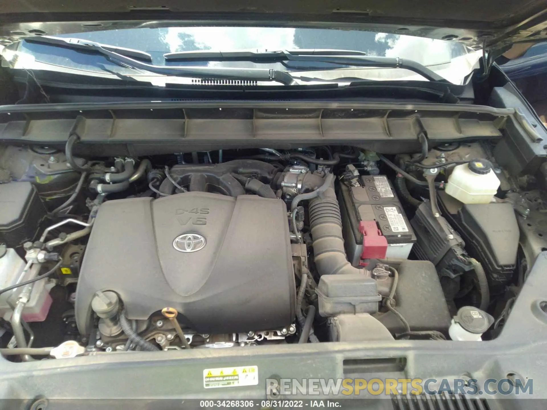 10 Фотография поврежденного автомобиля 5TDGZRAH8NS545011 TOYOTA HIGHLANDER 2022
